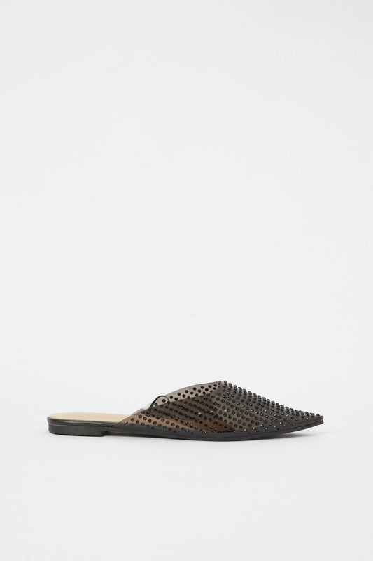 Redtag-Black-Vinyl-Embellished-Mule-Category:Shoes,-Colour:Black,-Deals:New-In,-Filter:Women's-Footwear,-H1:FOO,-H2:LAD,-H3:SHO,-H4:CAH,-New-In-Women-FOO,-Non-Sale,-Promo:,-RMD,-S23B,-Season:S23B,-Section:Women,-Women-Shoes-Women's-