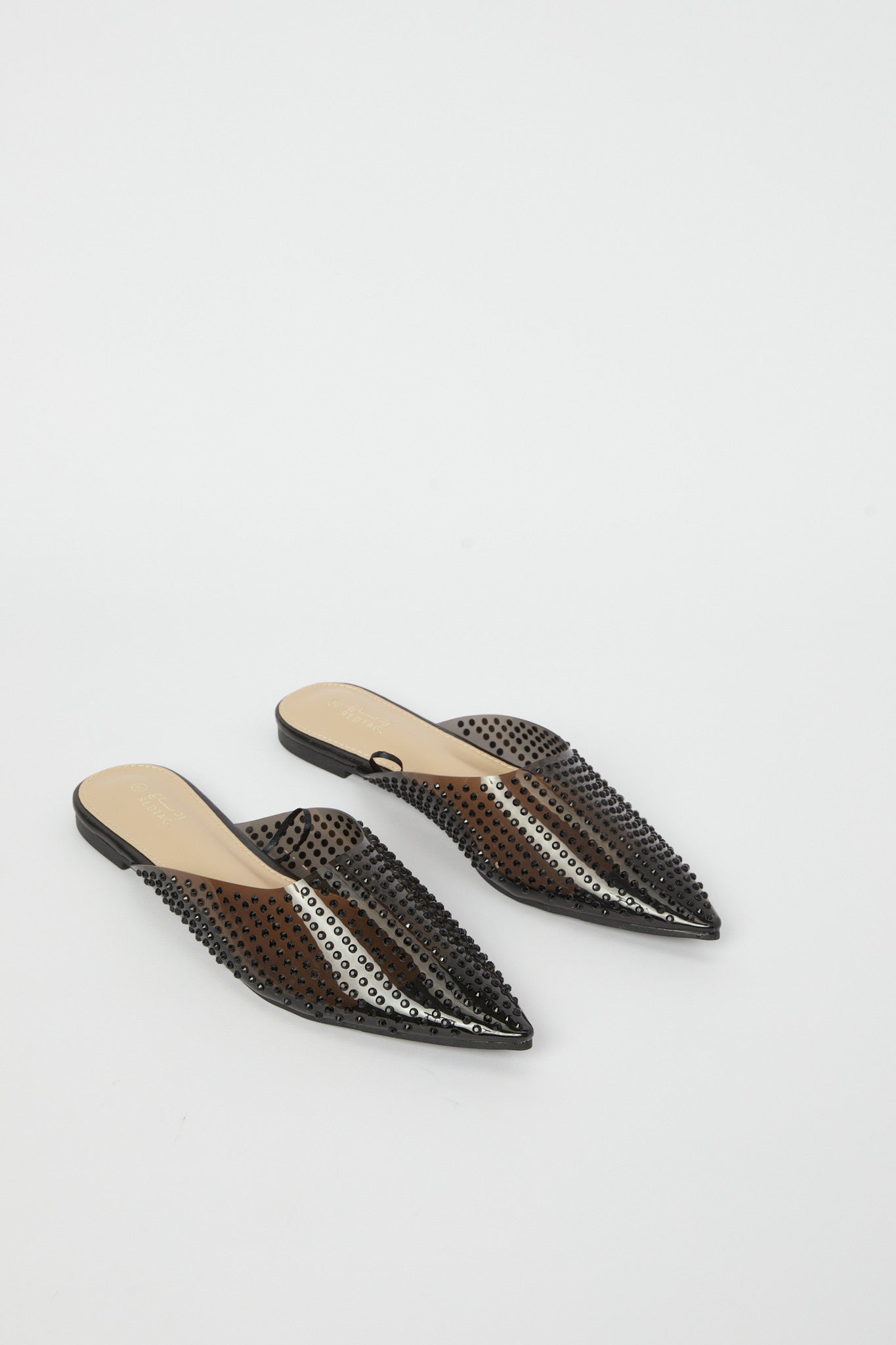 Redtag-Black-Vinyl-Embellished-Mule-Category:Shoes,-Colour:Black,-Deals:New-In,-Filter:Women's-Footwear,-H1:FOO,-H2:LAD,-H3:SHO,-H4:CAH,-New-In-Women-FOO,-Non-Sale,-Promo:,-RMD,-S23B,-Season:S23B,-Section:Women,-Women-Shoes-Women's-