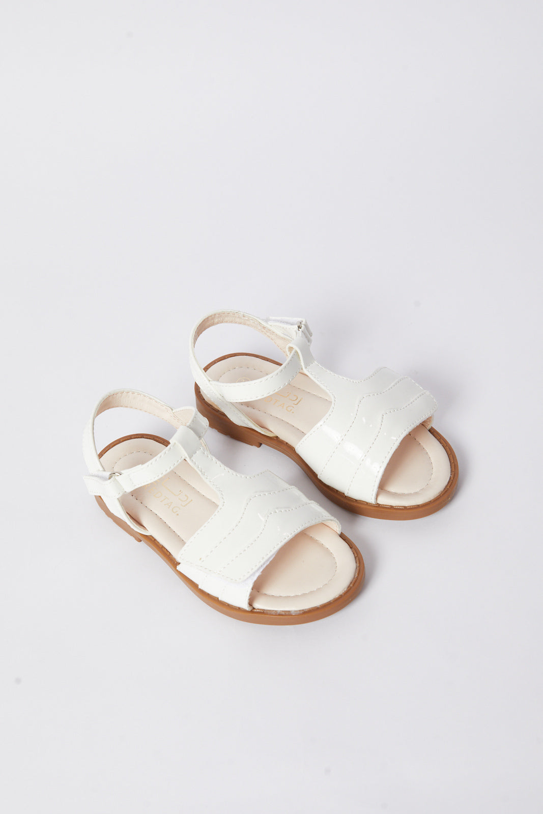 Redtag-White-Strap-Sandal-Category:Shoes,-Colour:White,-Deals:New-In,-Filter:Girls-Footwear-(3-to-5-Yrs),-GIR-Sandals,-N/A,-New-In-GIR-FOO,-Non-Sale,-S23B,-Section:Girls-(0-to-14Yrs)-Girls-3 to 5 Years