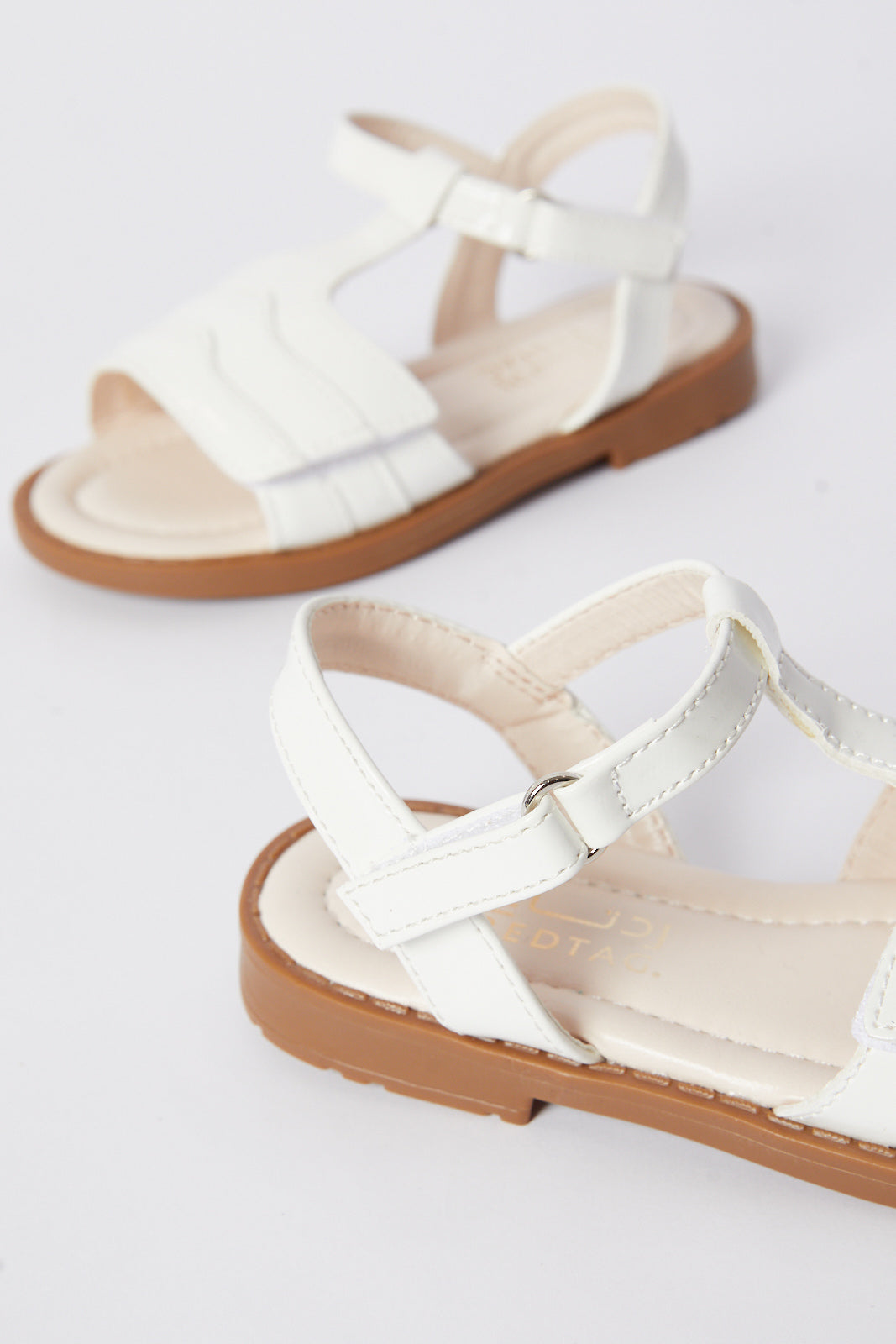 Redtag-White-Strap-Sandal-Category:Shoes,-Colour:White,-Deals:New-In,-Filter:Girls-Footwear-(3-to-5-Yrs),-GIR-Sandals,-N/A,-New-In-GIR-FOO,-Non-Sale,-S23B,-Section:Girls-(0-to-14Yrs)-Girls-3 to 5 Years