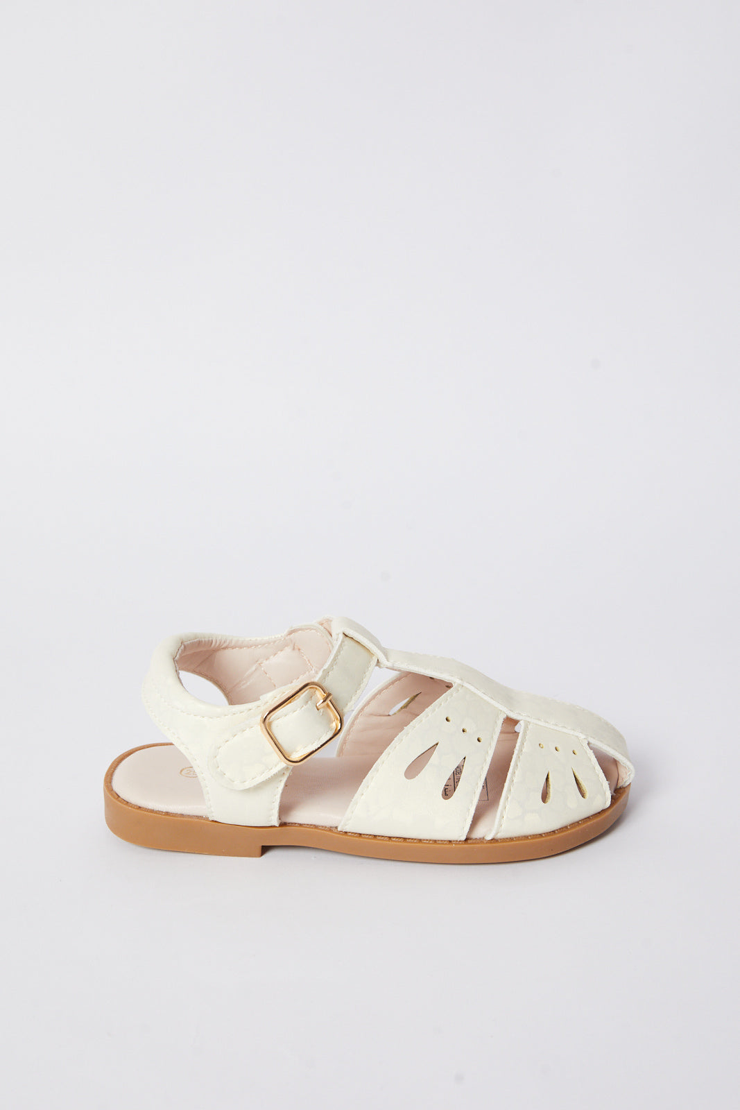 Redtag-Beige-Fisherman-Sandal-Category:Shoes,-Colour:White,-Deals:New-In,-Filter:Girls-Footwear-(3-to-5-Yrs),-GIR-Sandals,-N/A,-New-In-GIR-FOO,-Non-Sale,-S23B,-Section:Girls-(0-to-14Yrs)-Girls-3 to 5 Years