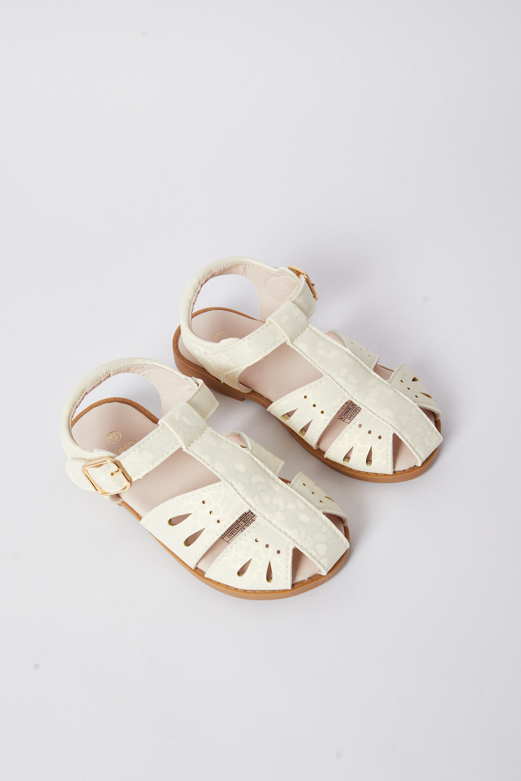 Redtag-Beige-Fisherman-Sandal-Category:Shoes,-Colour:White,-Deals:New-In,-Filter:Girls-Footwear-(3-to-5-Yrs),-GIR-Sandals,-N/A,-New-In-GIR-FOO,-Non-Sale,-S23B,-Section:Girls-(0-to-14Yrs)-Girls-3 to 5 Years