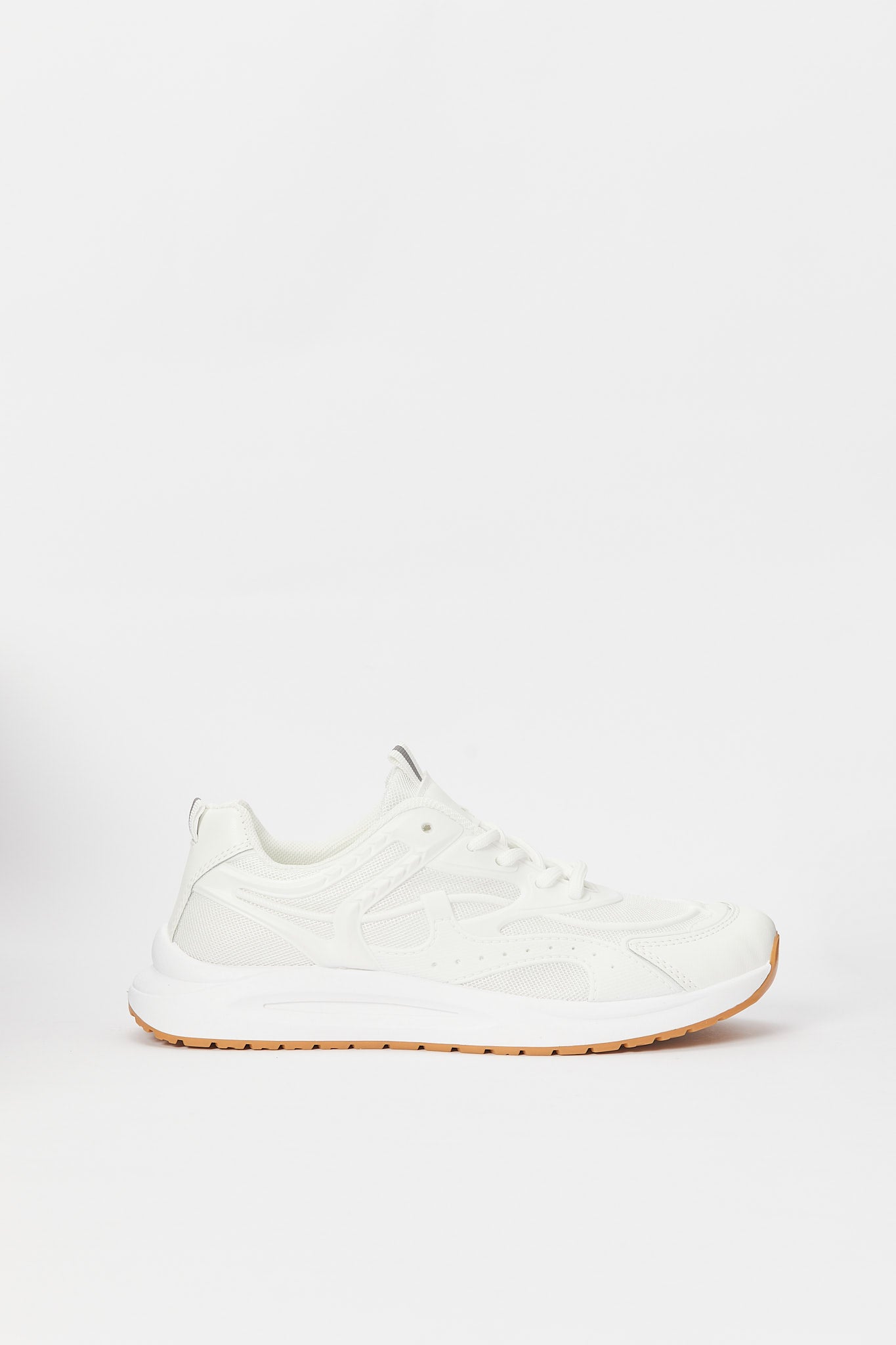 Redtag-White-Lace-Up-Jogger-Category:Shoes,-Colour:White,-Deals:New-In,-Filter:Women's-Footwear,-H1:FOO,-H2:LAD,-H3:TRN,-H4:CLT,-N/A,-New-In-Women-FOO,-Non-Sale,-S23B,-Season:S23B,-Section:Women,-Women-Trainers-Women's-