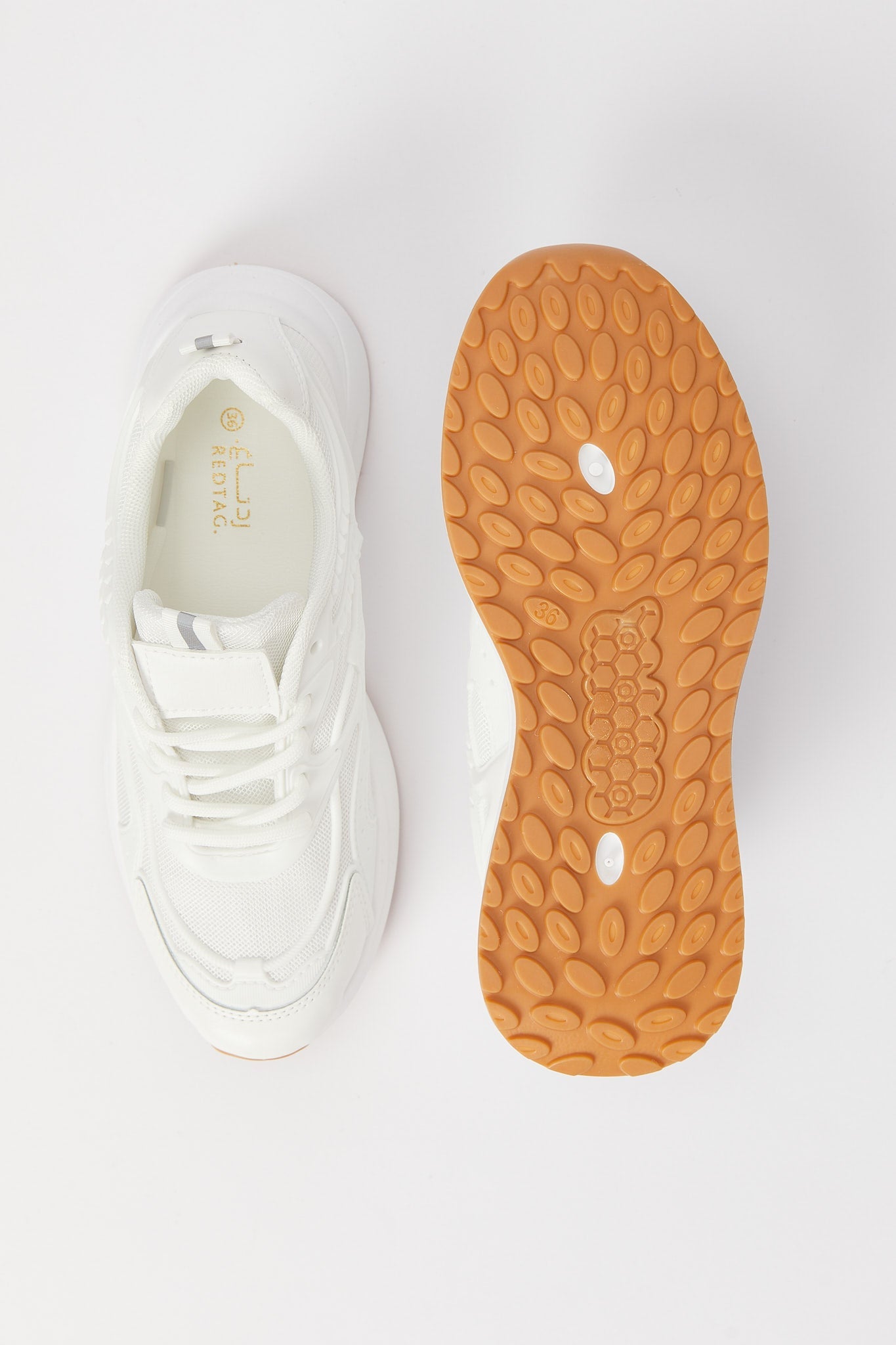 Redtag-White-Lace-Up-Jogger-Category:Shoes,-Colour:White,-Deals:New-In,-Filter:Women's-Footwear,-H1:FOO,-H2:LAD,-H3:TRN,-H4:CLT,-N/A,-New-In-Women-FOO,-Non-Sale,-S23B,-Season:S23B,-Section:Women,-Women-Trainers-Women's-
