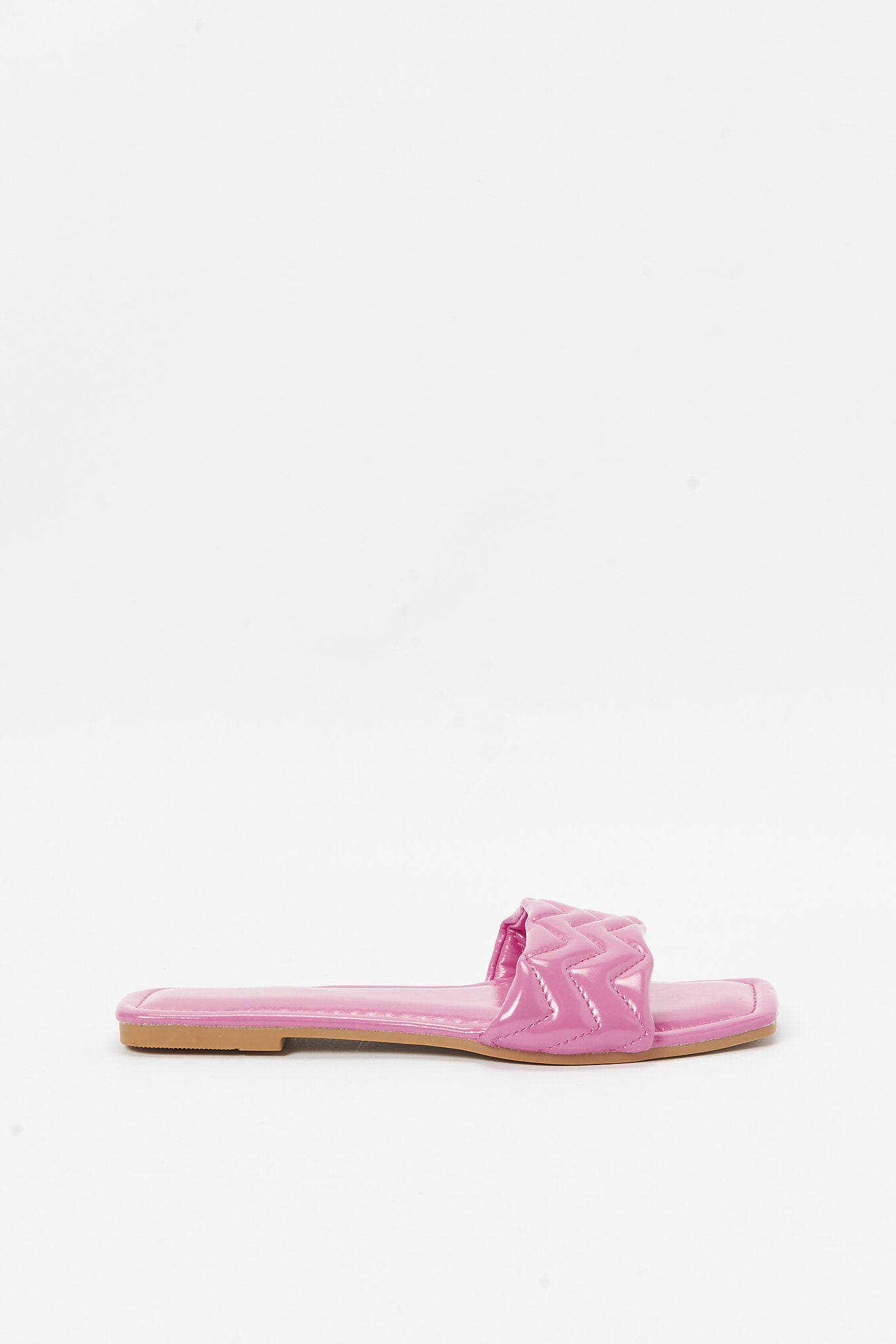 Redtag-Pink-Quilt-Mule-Category:Shoes,-Colour:Pink,-Deals:New-In,-Filter:Women's-Footwear,-LEC-Sandals,-N/A,-New-In-Women-FOO,-Non-Sale,-S23B,-Section:Women-Women's-
