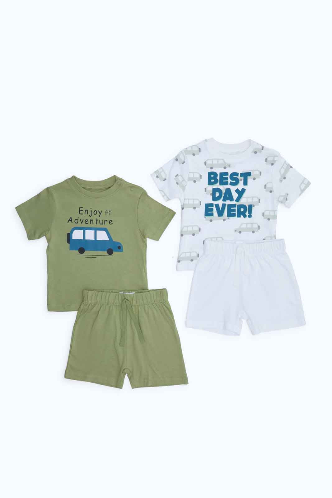 Redtag-Boys-Blue-And-White-Tiger-Aop-4-Pack-Jersey-Pj-Set-Category:Pyjama-Sets,-Colour:Blue,-Deals:New-In,-Dept:Boys,-Filter:Infant-Boys-(3-to-24-Mths),-INB-Pyjama-Sets,-New-In-INB-APL,-Non-Sale,-S23B,-Section:Boys-(0-to-14Yrs)-Infant-Boys-3 to 24 Months