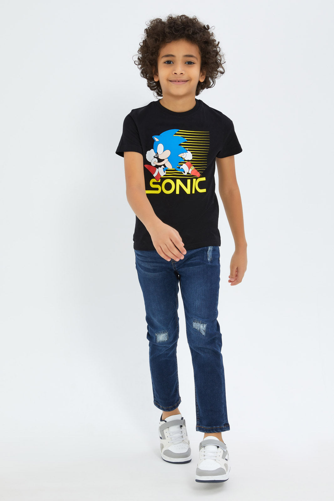 Redtag-Boys-Dak-Wash-Skinny-Rip-Repair-Jeans-BOY-Jeans,-Category:Jeans,-Colour:Dark-Wash,-Deals:New-In,-Dept:Boys,-Filter:Boys-(2-to-8-Yrs),-New-In-BOY-APL,-Non-Sale,-S23B,-Section:Boys-(0-to-14Yrs)-Boys-2 to 8 Years
