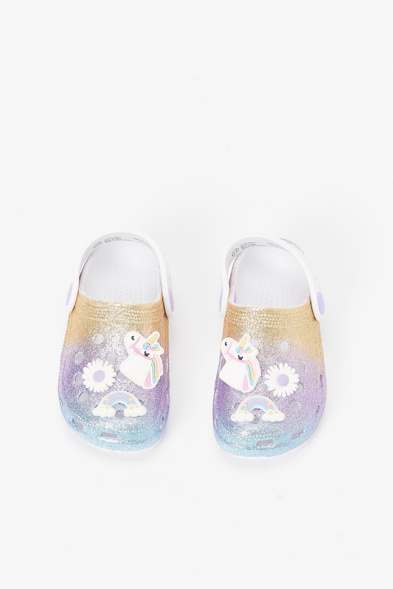 Redtag-Purple-Rainbow-Trim-Clog-Category:Shoes,-Colour:Purple,-Deals:New-In,-Filter:Girls-Footwear-(3-to-5-Yrs),-GIR-Flip-Flops,-N/A,-New-In-GIR-FOO,-Non-Sale,-S23B,-Section:Girls-(0-to-14Yrs)-Girls-3 to 5 Years