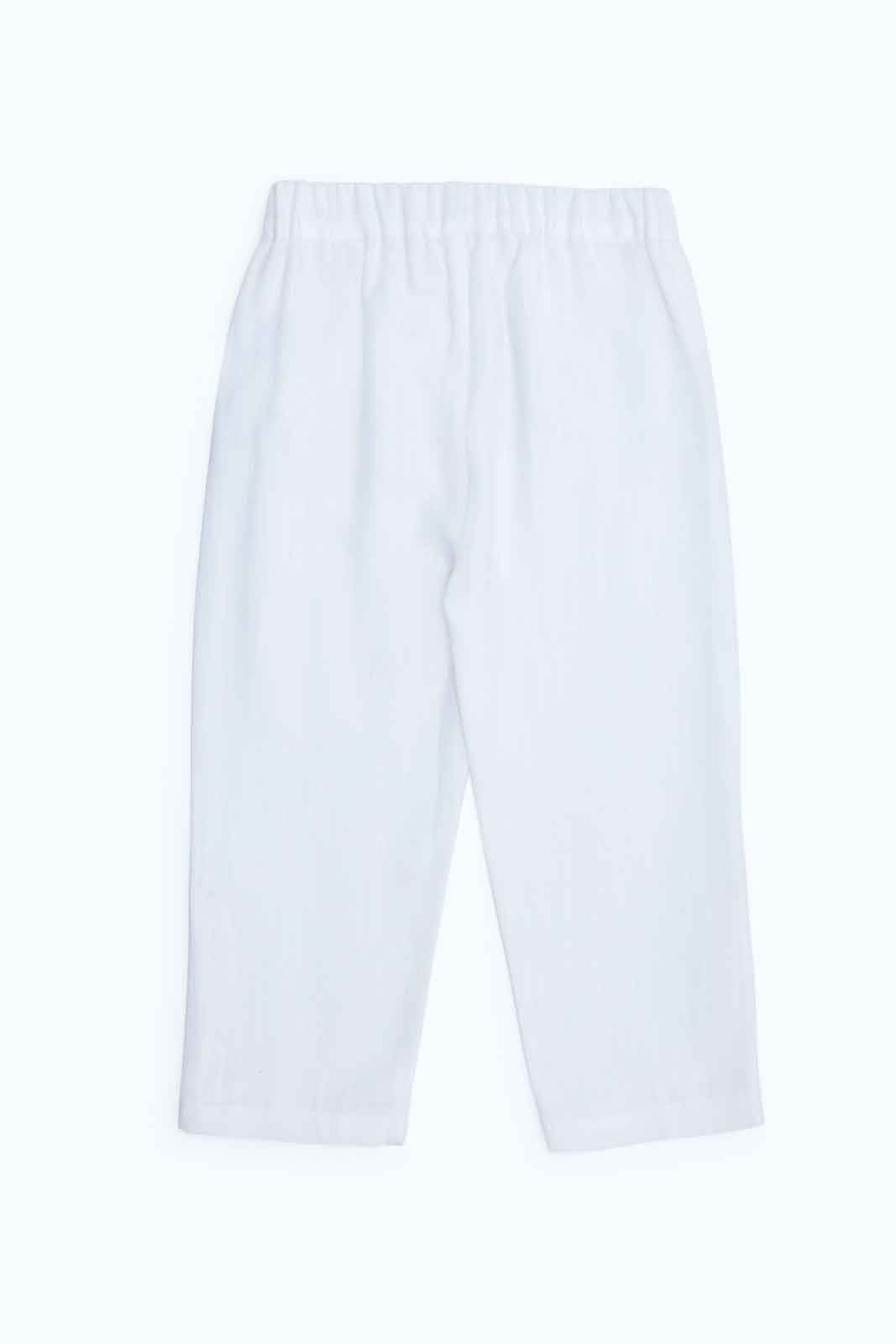 Redtag-Boys-White-Linen-Trouser-Category:Trousers,-Colour:White,-Deals:New-In,-Dept:Boys,-Filter:Infant-Boys-(3-to-24-Mths),-INB-Trousers,-New-In-INB-APL,-Non-Sale,-S23B,-Section:Boys-(0-to-14Yrs)-Infant-Boys-3 to 24 Months