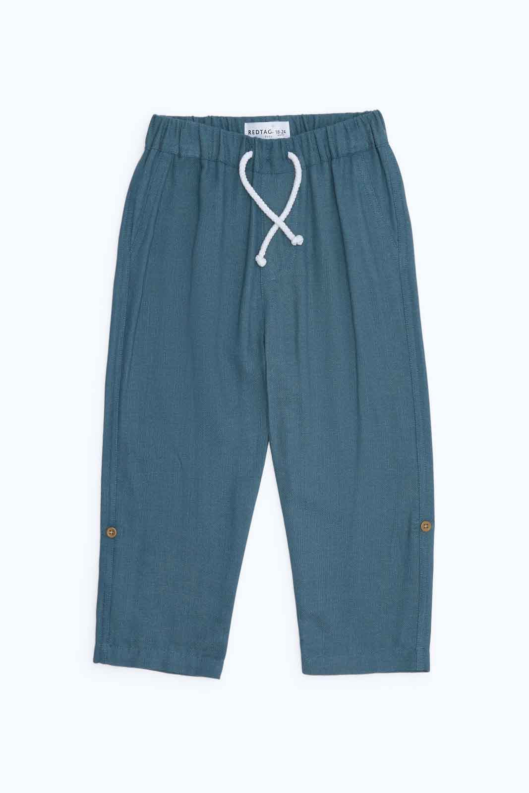 Redtag-Boys-Khaki-Linen-Trouser-Category:Trousers,-Colour:Green,-Deals:New-In,-Dept:Boys,-Filter:Infant-Boys-(3-to-24-Mths),-INB-Trousers,-New-In-INB-APL,-Non-Sale,-S23B,-Section:Boys-(0-to-14Yrs)-Infant-Boys-3 to 24 Months