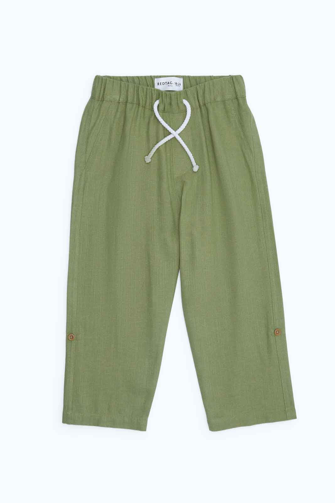 Redtag-Boys-Sage-Linen-Trouser-Category:Trousers,-Colour:Green,-Deals:New-In,-Dept:Boys,-Filter:Infant-Boys-(3-to-24-Mths),-INB-Trousers,-New-In-INB-APL,-Non-Sale,-S23B,-Section:Boys-(0-to-14Yrs)-Infant-Boys-3 to 24 Months