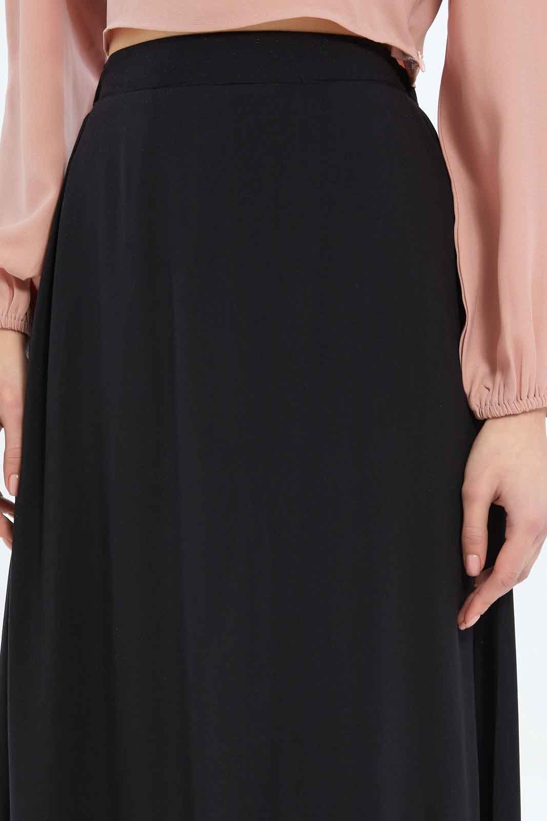 Redtag-Women-A-Line-Viscose-Skirt-Category:Skirts,-Colour:Black,-Deals:New-In,-Dept:Ladieswear,-Filter:Women's-Clothing,-New-In-Women-APL,-Non-Sale,-S23B,-Section:Women,-Women-Skirts-Women's-