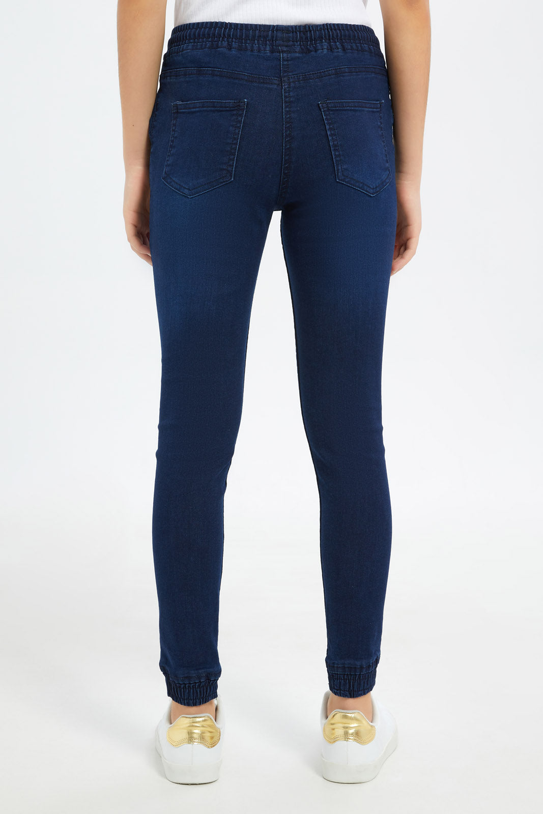 Redtag-Girls-Dk-Wash-Knitted-Jogger-Category:Jeggings,-Colour:Dark-Wash,-Deals:New-In,-Dept:Girls,-Filter:Senior-Girls-(8-to-14-Yrs),-FIT-WALL-(FTW),-GSR-Jeggings,-H1:KWR,-H2:GSR,-H3:DNB,-H4:JEG,-New-In-GSR-APL,-Non-Sale,-S23B,-Season:S23B,-Section:Girls-(0-to-14Yrs)-Senior-Girls-9 to 14 Years