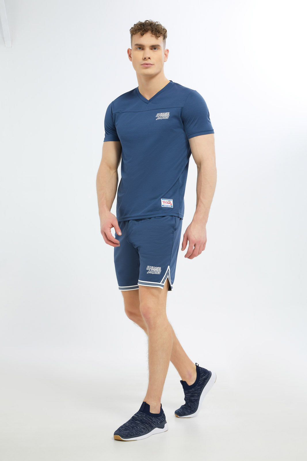 Men Blue Los Angeles Short