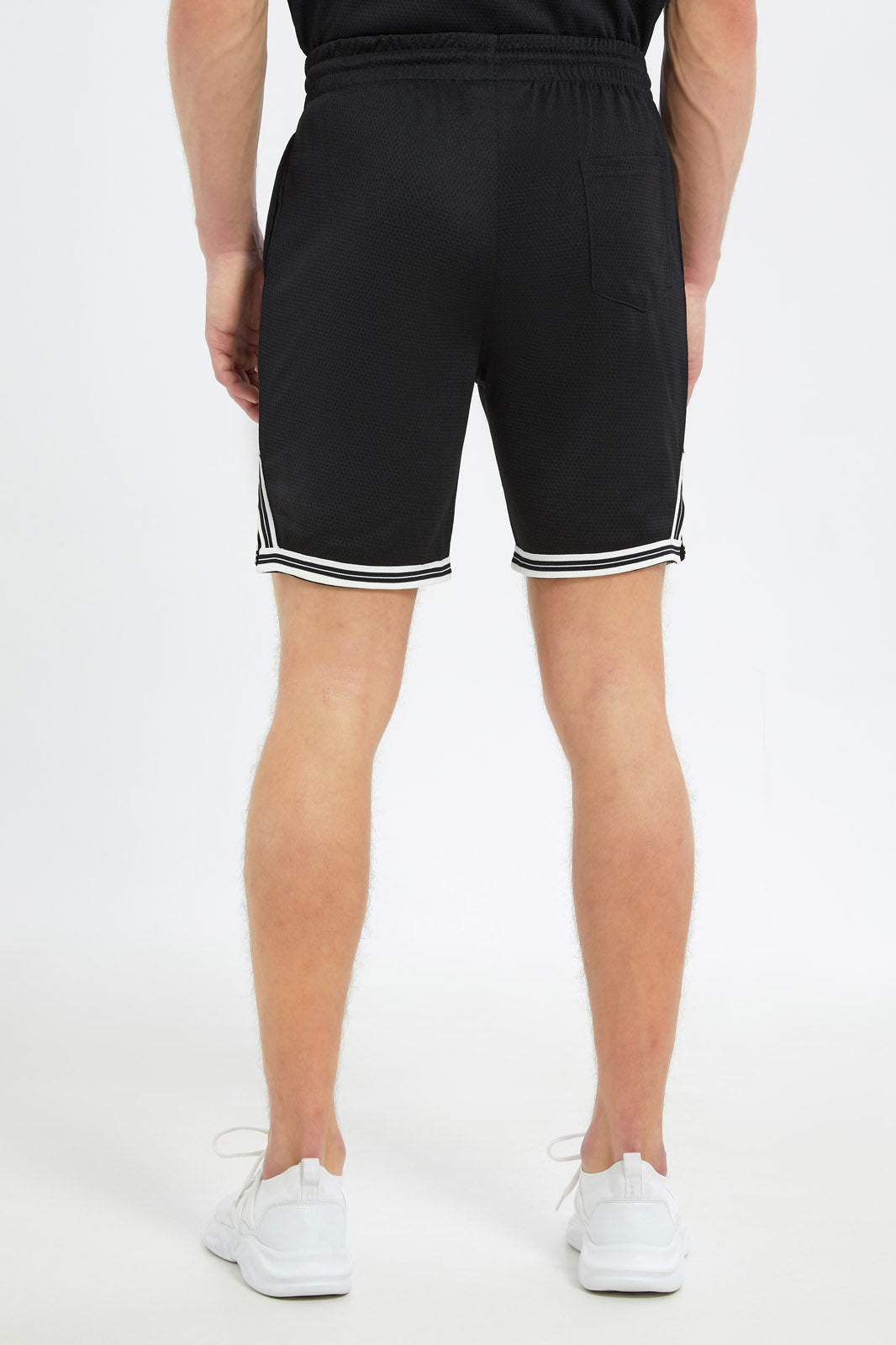 Redtag-Men-Black-Basketball-Shorts-Category:Shorts,-Colour:Black,-Deals:New-In,-Dept:Menswear,-Filter:Men's-Clothing,-Men-Shorts,-New-In-Men-APL,-Non-Sale,-S23C,-Section:Men-Men's-