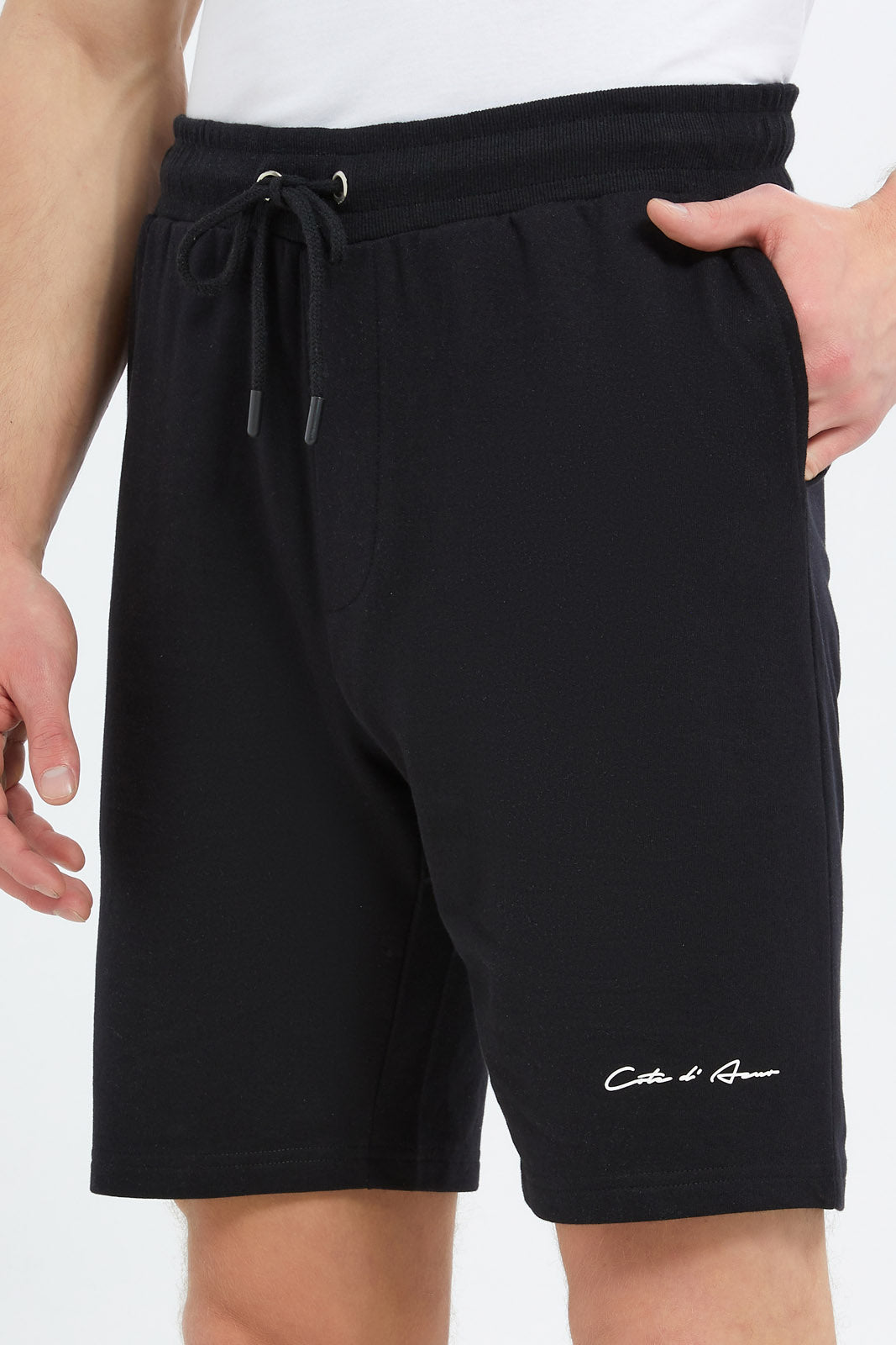 Redtag-Men-Black-Signature-Resort-Shorts-Category:Shorts,-Colour:Black,-Deals:New-In,-Dept:Menswear,-Filter:Men's-Clothing,-Men-Shorts,-New-In-Men-APL,-Non-Sale,-S23C,-Section:Men-Men's-