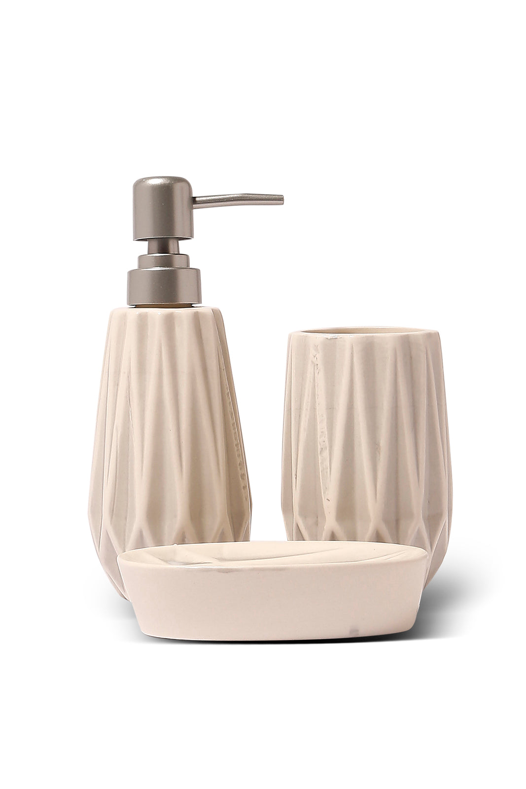 Redtag-Grey-Ceramic-Bathroom-Set-(3Pcs)-Category:Toiletry-Sets,-Colour:Grey,-Deals:New-In,-Filter:Home-Bathroom,-HMW-BAC-Bath-Accessories,-New-In-HMW-BAC,-Non-Sale,-S23B,-Section:Homewares-Home-Bathroom-