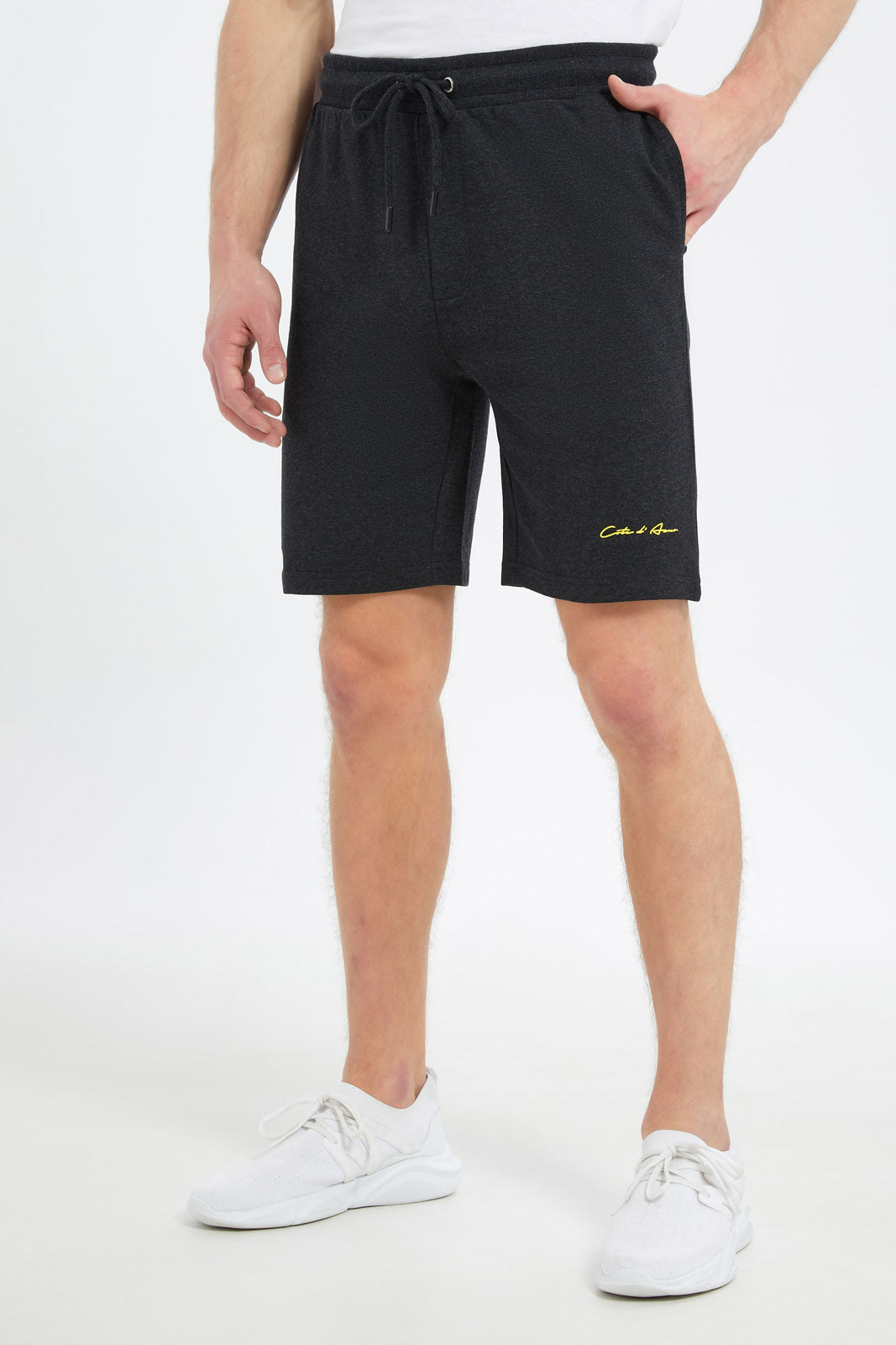 Redtag-Men-Charcoal-Signature-Resort-Shorts-Category:Shorts,-Colour:Charcoal,-Deals:New-In,-Dept:Menswear,-Filter:Men's-Clothing,-Men-Shorts,-New-In-Men-APL,-Non-Sale,-S23C,-Section:Men-Men's-