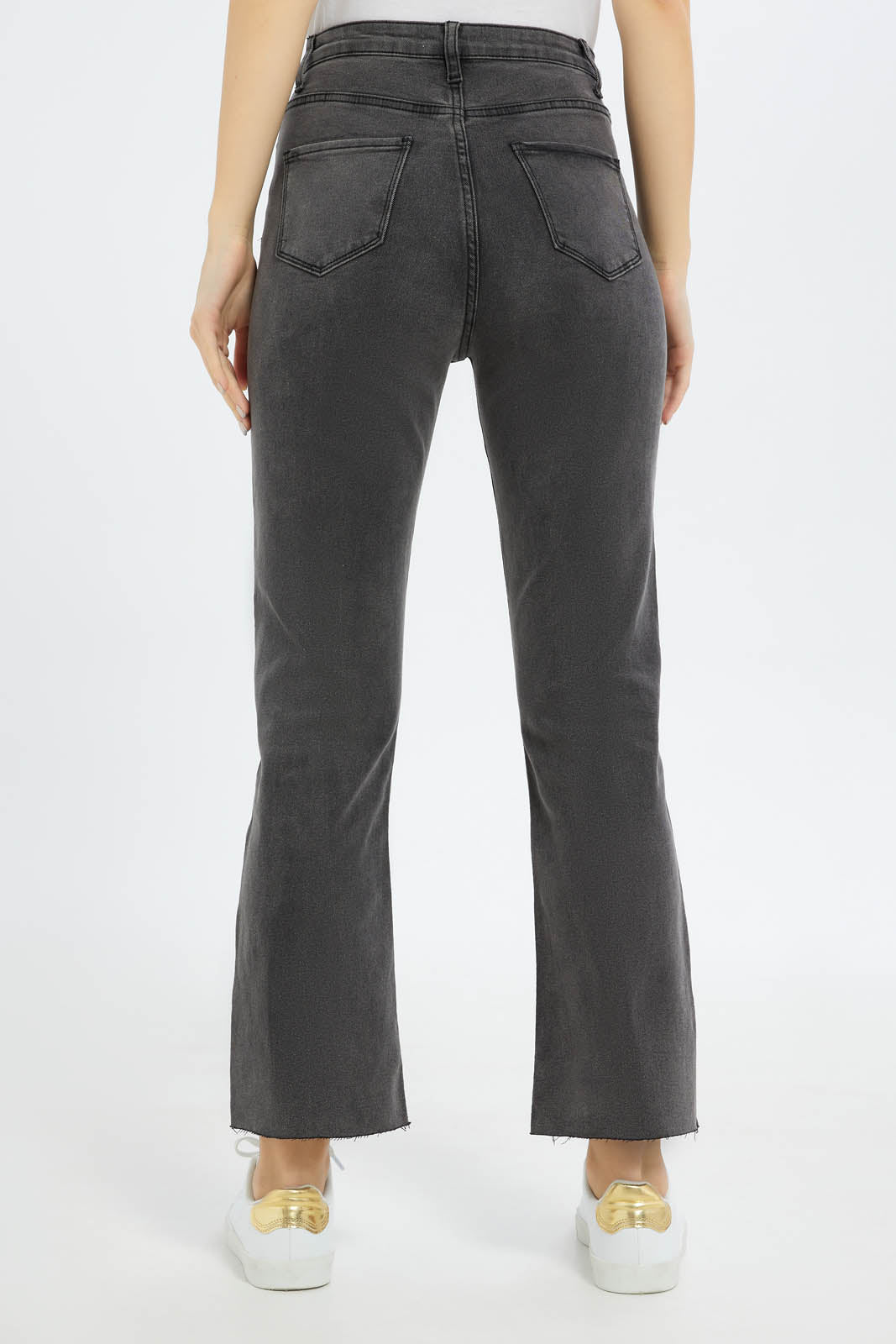 Redtag-Women-Black-Flared-Jeans-Category:Jeans,-Colour:Black,-Deals:New-In,-Dept:Ladieswear,-Filter:Women's-Clothing,-FIT-WALL-(FTW),-New-In-Women-APL,-Non-Sale,-S23B,-Section:Women,-Women-Jeans-Women's-