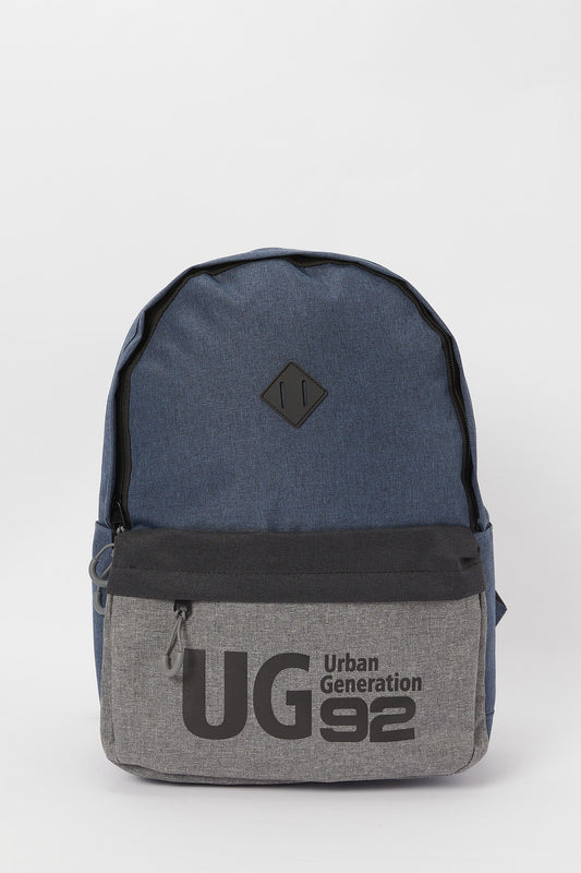 Redtag-Grey-And-Navy-Backpack-Category:Bags,-Colour:Assorted,-Filter:Men's-Accessories,-H1:ACC,-H2:GEN,-H3:MEA,-H4:BAG,-Men-Bags,-New-In,-New-In-Men-ACC,-Non-Sale,-S23A,-Season:S23A,-Section:Men-Men's-