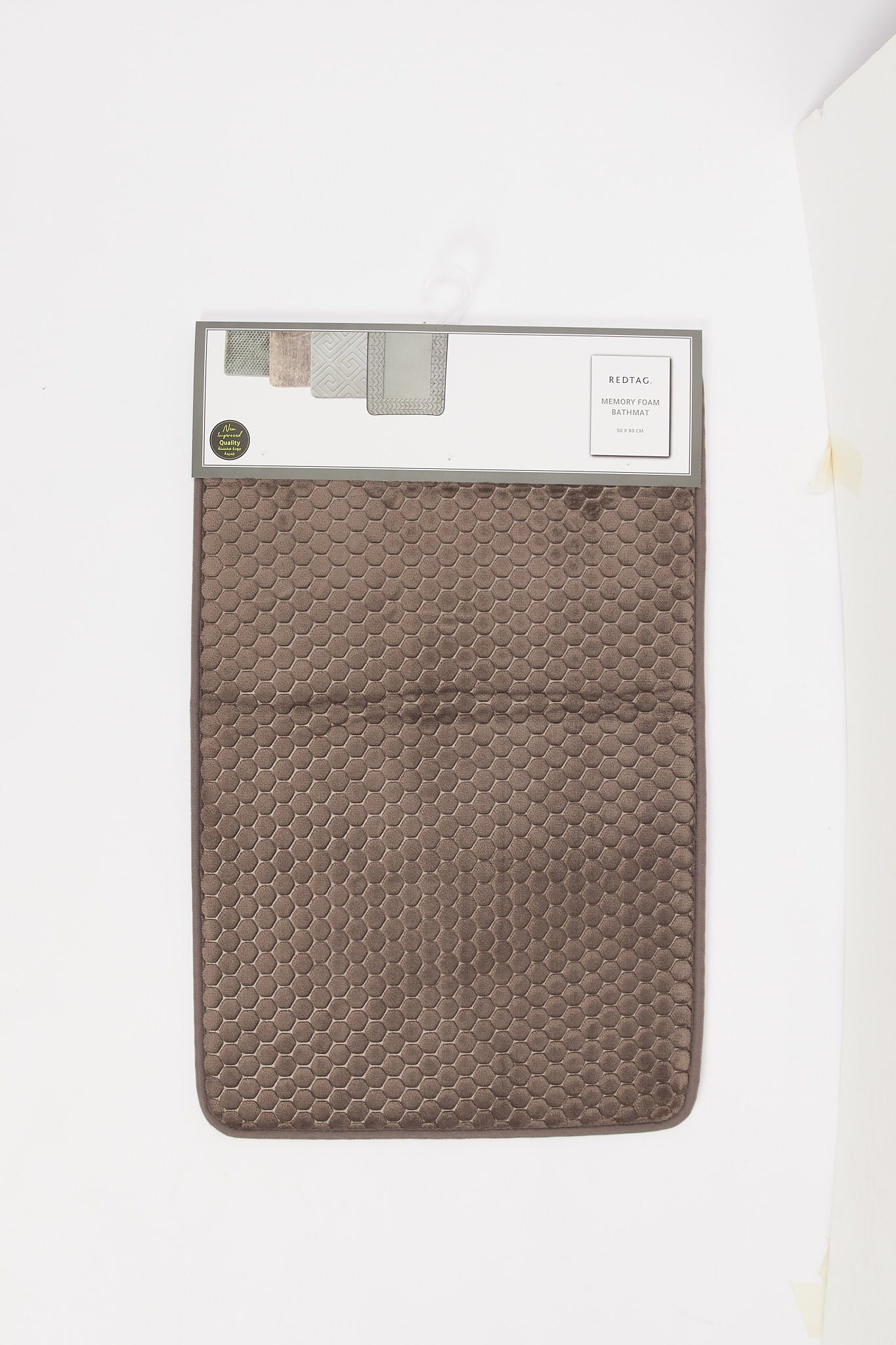 Redtag-Taupe-Memory-Foam-Bath-Mat-Category:Bathmats,-Colour:Taupe,-Deals:New-In,-Filter:Home-Bathroom,-H1:HMW,-H2:BAC,-H3:BCE,-H4:BPM,-HMW-BAC-Bath-Accessories,-New-In-HMW-BAC,-Non-Sale,-S23B,-Season:S23B,-Section:Homewares,-Style:MEMORY-FOAM-Home-Bathroom-