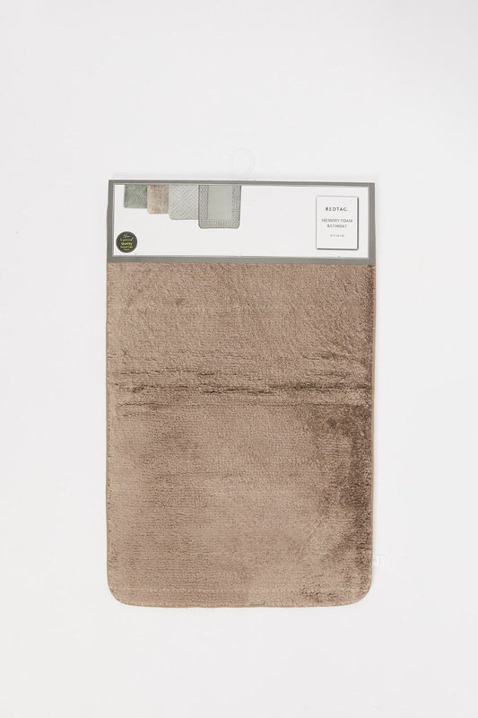 Beige Memory Foam Bath Mat