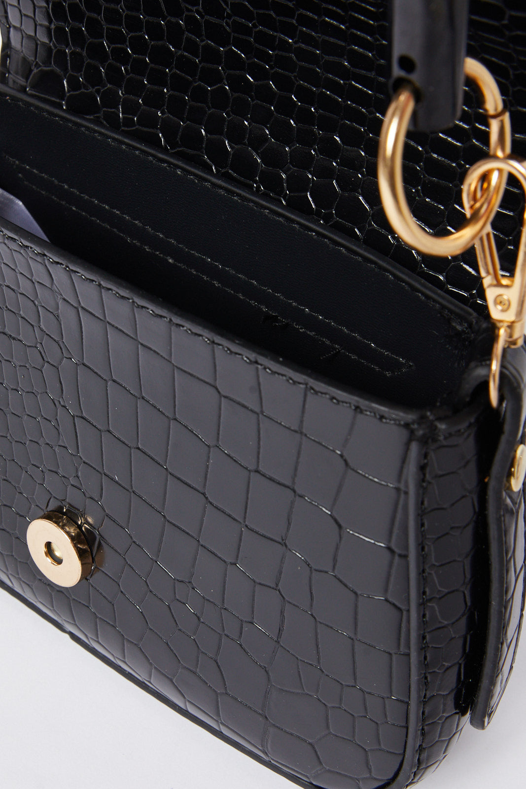 Women Black Texture Cross Body Bag