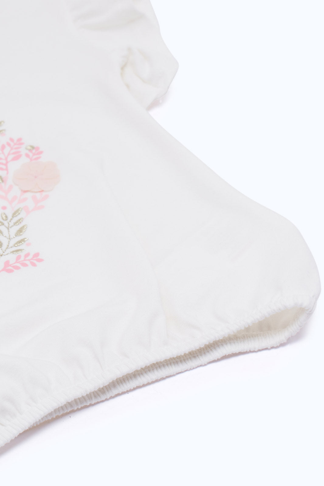 Redtag-Girls-White-Floral-Embroidery-T-Shirt-Category:T-Shirts,-Colour:White,-Deals:New-In,-Dept:Girls,-Filter:Infant-Girls-(3-to-24-Mths),-H1:KWR,-H2:ING,-H3:TSH,-H4:CAT,-ING-T-Shirts,-New-In-ING-APL,-Non-Sale,-RMD,-S23C,-Season:S23C,-Section:Girls-(0-to-14Yrs)-Infant-Girls-3 to 24 Months