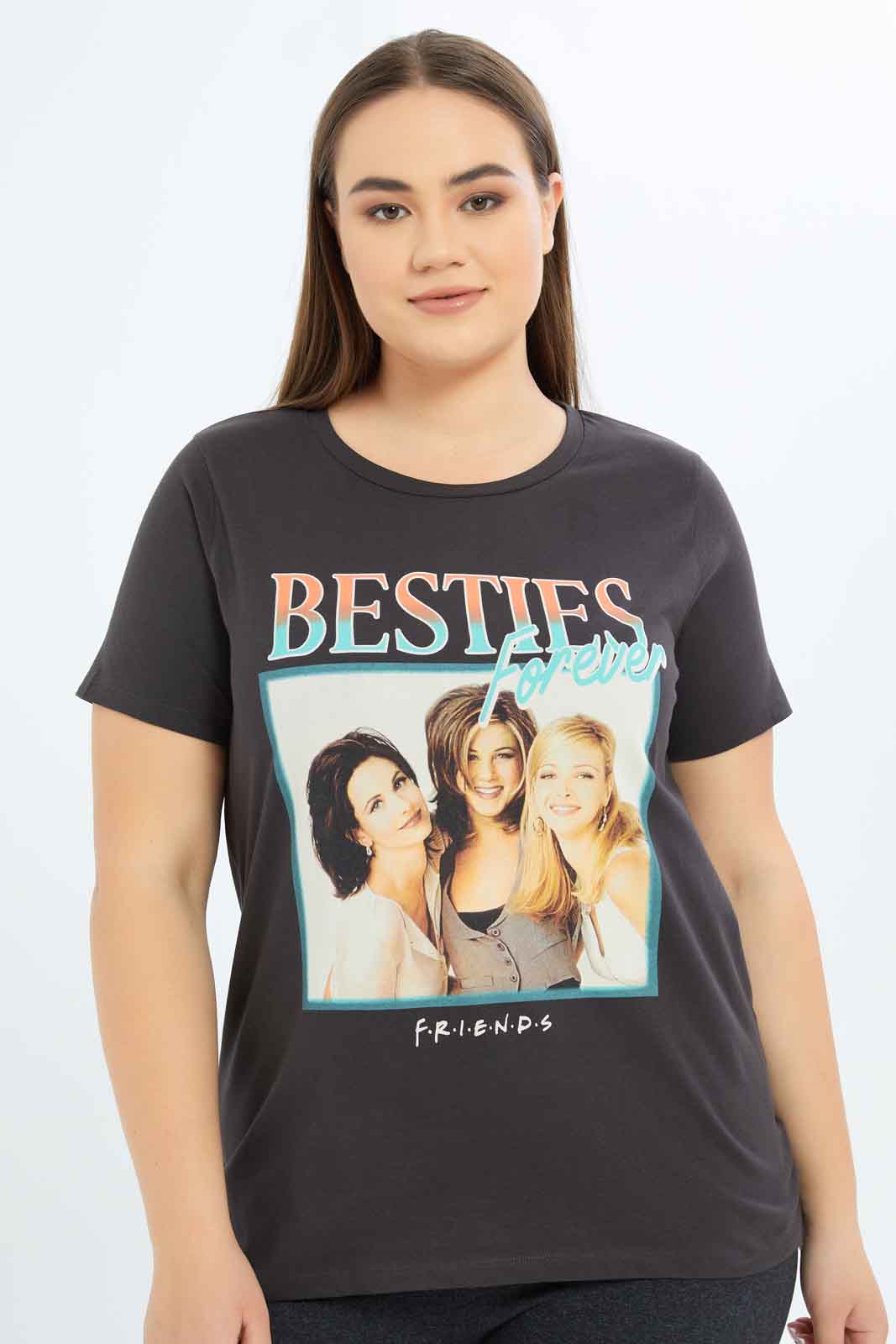 Redtag-Women-Olive-Power-Puff-Girl-T-Shirt-Category:T-Shirts,-CHA,-Colour:Olive,-Deals:New-In,-Dept:Ladieswear,-Filter:Plus-Size,-LDP-T-Shirts,-New-In-LDP-APL,-Non-Sale,-S23B,-Section:Women,-TBL-Women's-