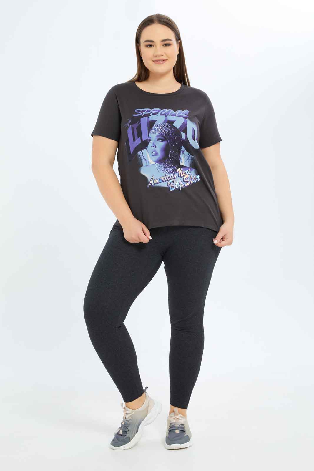 Redtag-Women-Mauve-Green-Day-T-Shirt-Category:T-Shirts,-Colour:Mauve,-Deals:New-In,-Dept:Ladieswear,-Filter:Plus-Size,-LDP-T-Shirts,-New-In-LDP-APL,-Non-Sale,-S23B,-Section:Women,-TBL-Women's-