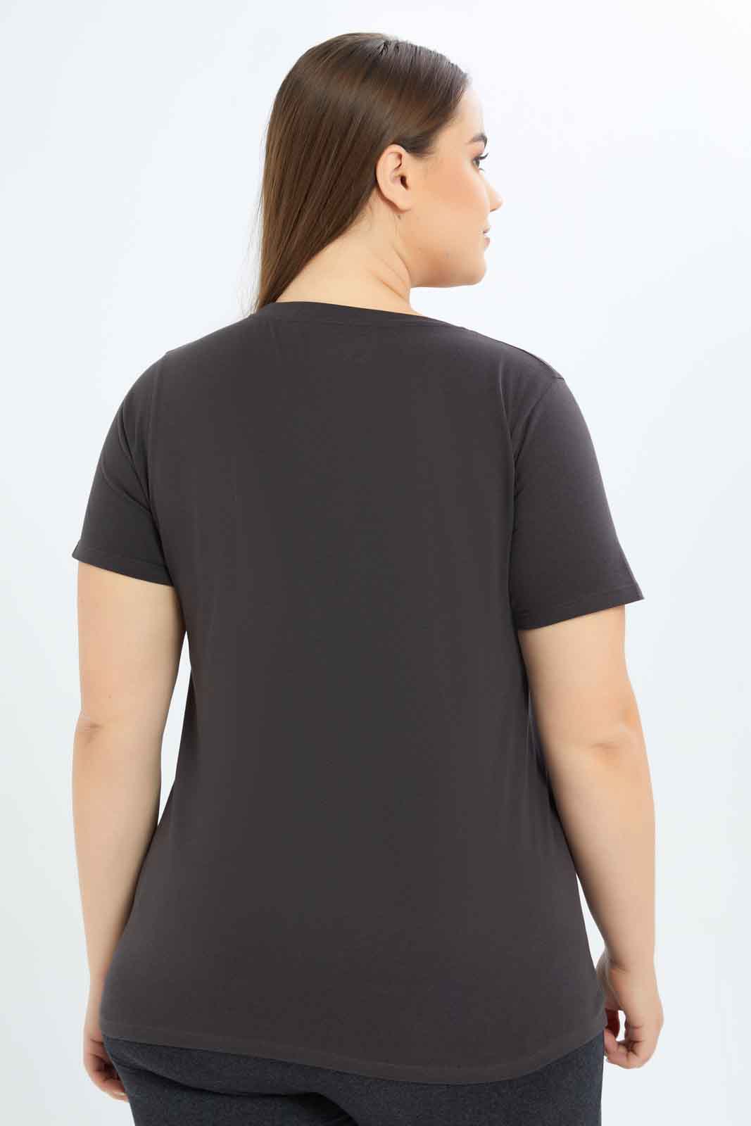 Redtag-Women-Mauve-Green-Day-T-Shirt-Category:T-Shirts,-Colour:Mauve,-Deals:New-In,-Dept:Ladieswear,-Filter:Plus-Size,-LDP-T-Shirts,-New-In-LDP-APL,-Non-Sale,-S23B,-Section:Women,-TBL-Women's-
