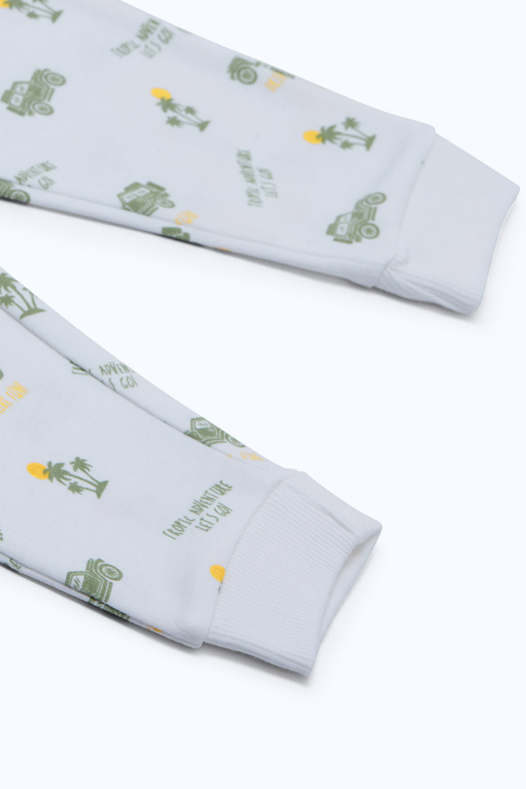 Redtag-Boys-White-Aop-Jeep-Knit-Jogger-Category:Joggers,-Colour:White,-Deals:New-In,-Dept:Boys,-Filter:Infant-Boys-(3-to-24-Mths),-INB-Joggers,-New-In-INB-APL,-Non-Sale,-S23B,-Section:Boys-(0-to-14Yrs),-TBL-Infant-Boys-3 to 24 Months