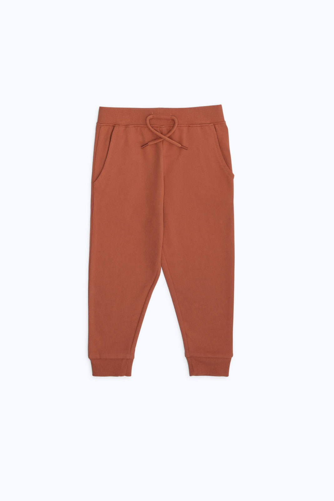 Redtag-Boys-Rust-Plain-Knit-Jogger-Category:Joggers,-Colour:Tan,-Deals:New-In,-Dept:Boys,-Filter:Infant-Boys-(3-to-24-Mths),-INB-Joggers,-New-In-INB-APL,-Non-Sale,-S23B,-Section:Boys-(0-to-14Yrs),-TBL-Infant-Boys-3 to 24 Months