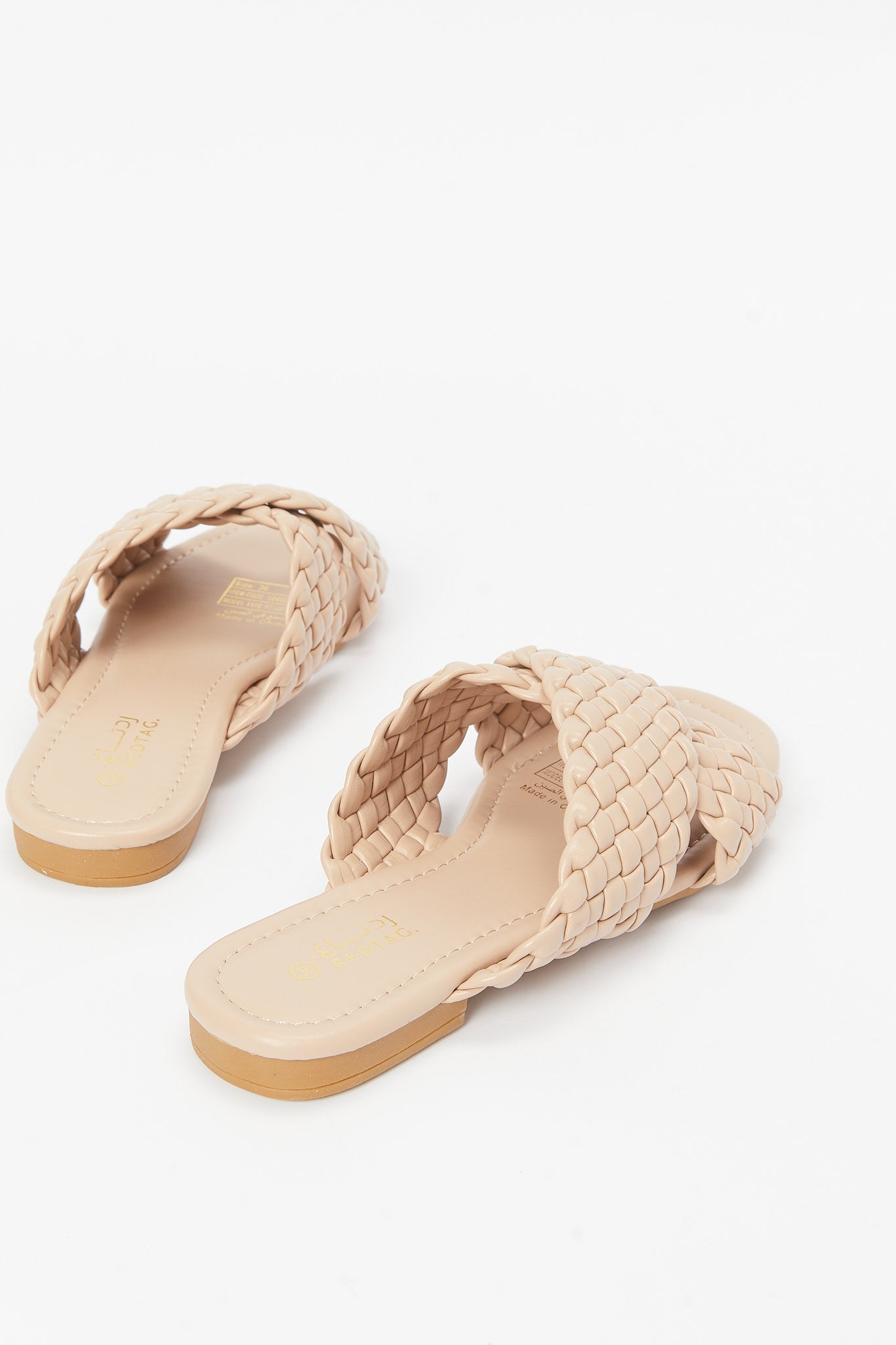 Redtag-Nude-Pink-Cross-Over-Mule-Category:Shoes,-Colour:Pink,-Deals:New-In,-Filter:Women's-Footwear,-LEC-Sandals,-N/A,-New-In-Women-FOO,-Non-Sale,-S23B,-Section:Women-Women's-