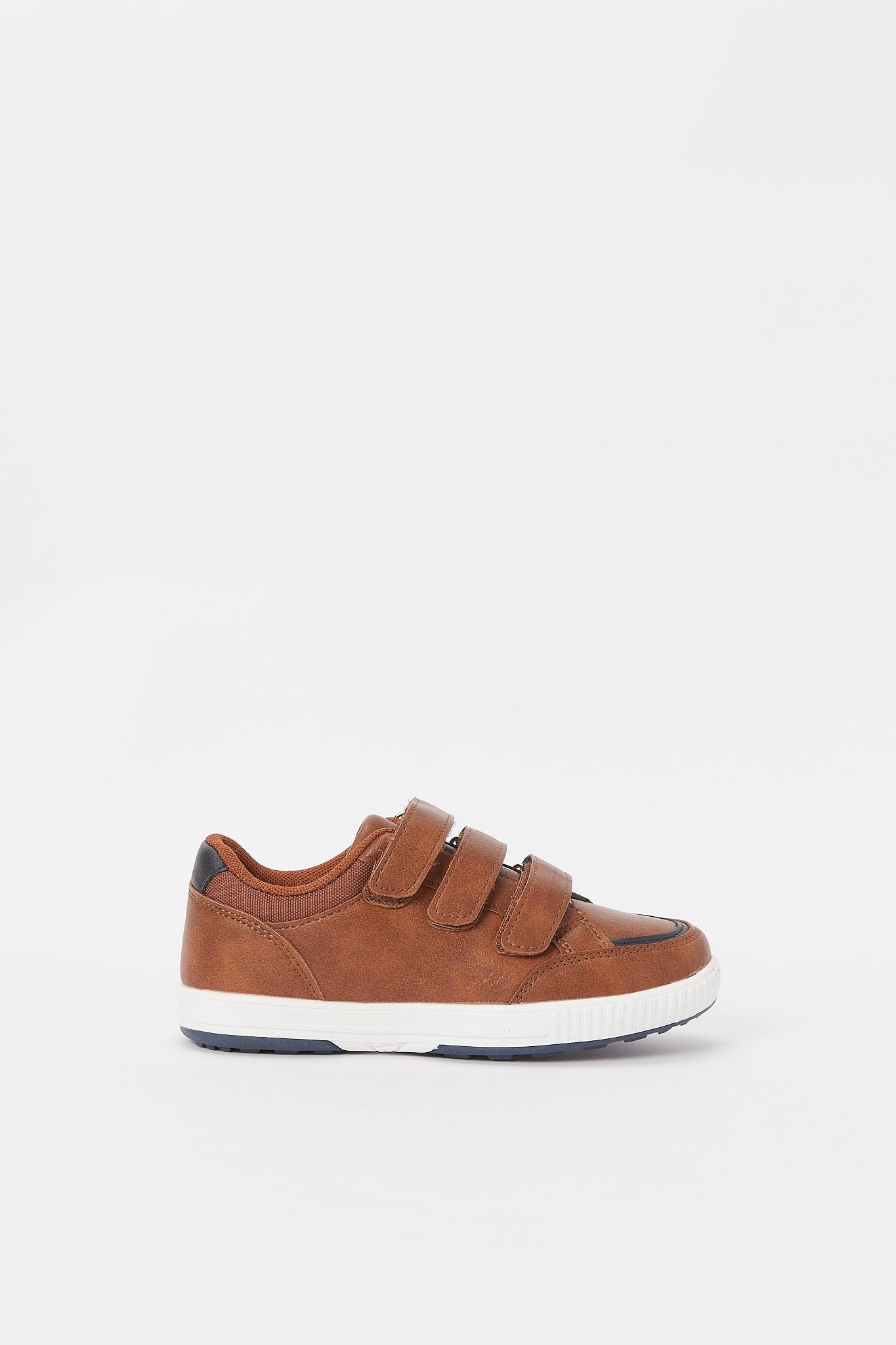 Redtag-Brown-Triple-Velcro-Sneaker-BOY-Sandals,-Category:Shoes,-Colour:Brown,-Deals:New-In,-Filter:Boys-Footwear-(3-to-5-Yrs),-H1:FOO,-H2:BOY,-H3:SHO,-H4:CAH,-N/A,-New-In-BOY-FOO,-Non-Sale,-S23B,-Season:S23B,-Section:Boys-(0-to-14Yrs)-Boys-3 to 5 Years