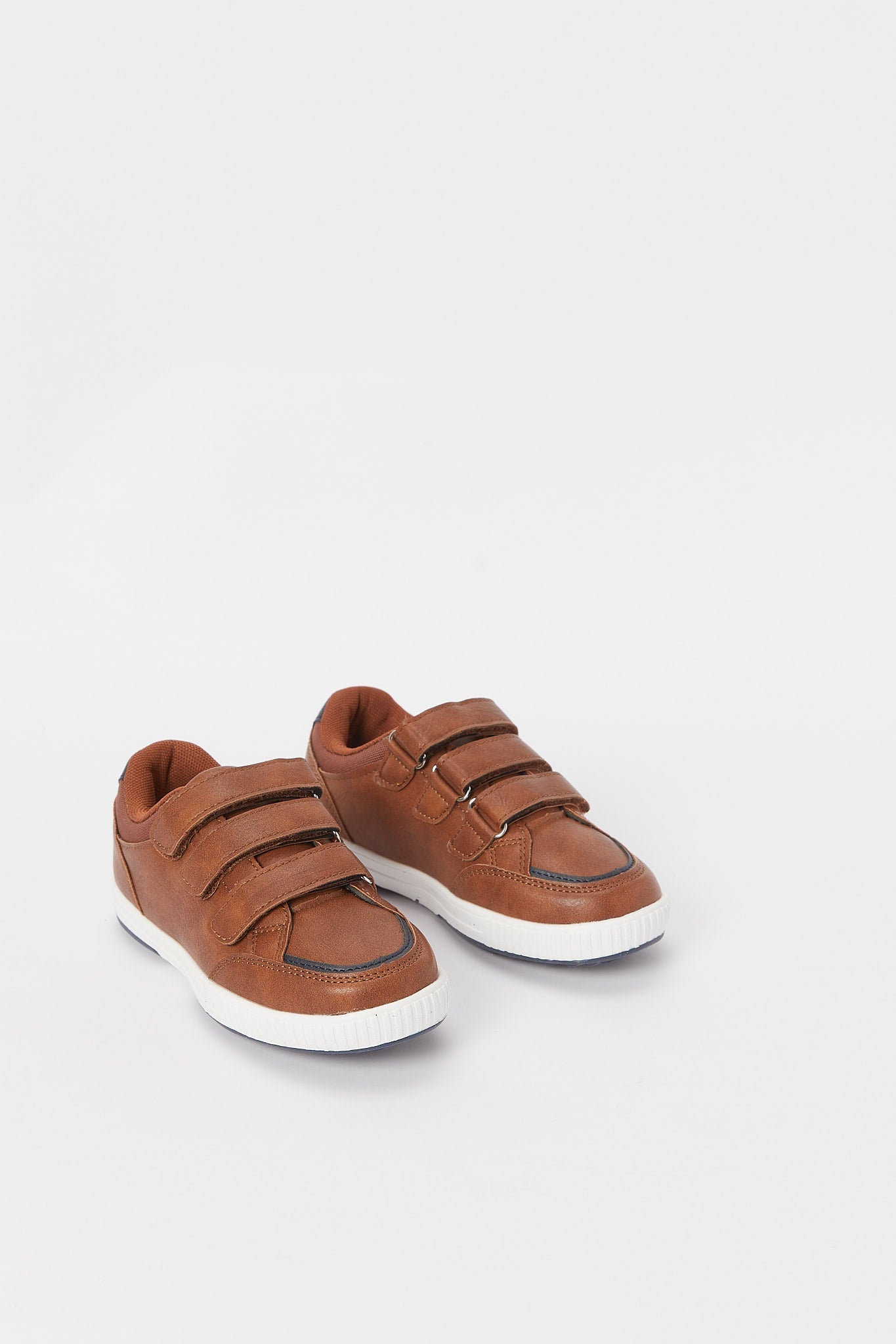 Redtag-Brown-Triple-Velcro-Sneaker-BOY-Sandals,-Category:Shoes,-Colour:Brown,-Deals:New-In,-Filter:Boys-Footwear-(3-to-5-Yrs),-H1:FOO,-H2:BOY,-H3:SHO,-H4:CAH,-N/A,-New-In-BOY-FOO,-Non-Sale,-S23B,-Season:S23B,-Section:Boys-(0-to-14Yrs)-Boys-3 to 5 Years