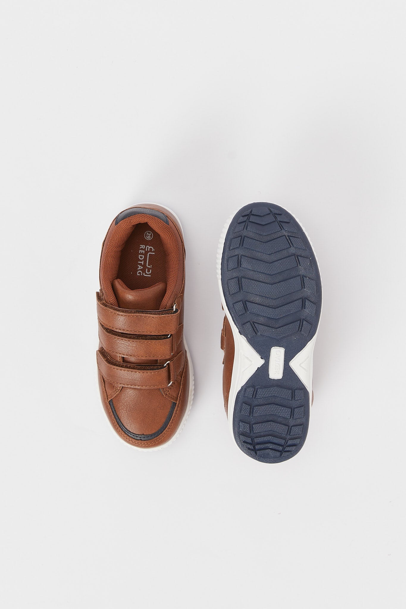 Redtag-Brown-Triple-Velcro-Sneaker-BOY-Sandals,-Category:Shoes,-Colour:Brown,-Deals:New-In,-Filter:Boys-Footwear-(3-to-5-Yrs),-H1:FOO,-H2:BOY,-H3:SHO,-H4:CAH,-N/A,-New-In-BOY-FOO,-Non-Sale,-S23B,-Season:S23B,-Section:Boys-(0-to-14Yrs)-Boys-3 to 5 Years