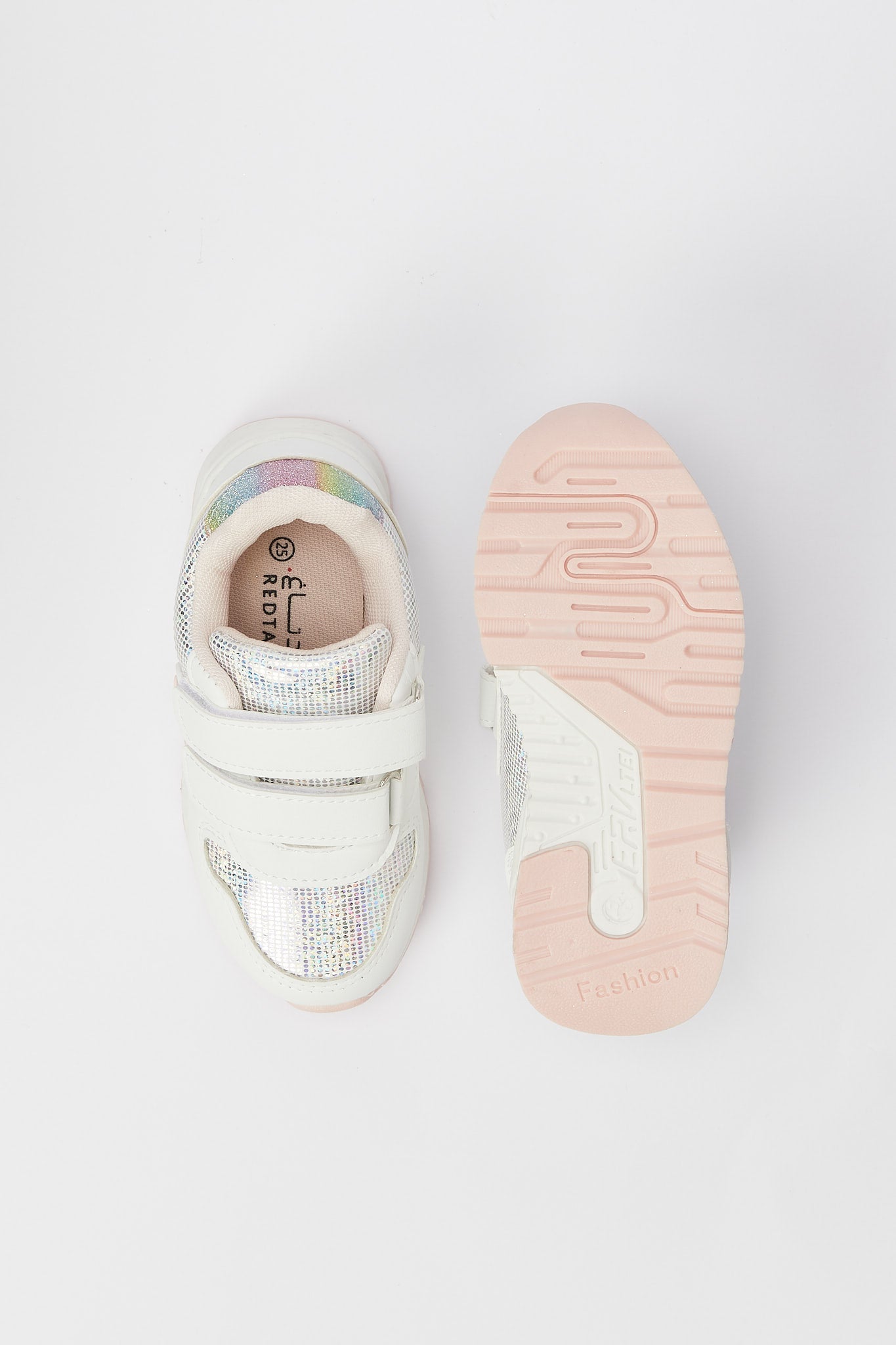 Redtag-Cream-Heart-Trim-Slim-Runner-Category:Shoes,-Colour:Cream,-Deals:New-In,-Filter:Girls-Footwear-(3-to-5-Yrs),-GIR-Trainers,-H1:FOO,-H2:GIR,-H3:TRN,-H4:CLT,-N/A,-New-In-GIR-FOO,-Non-Sale,-S23B,-Season:S23B,-Section:Girls-(0-to-14Yrs)-Girls-3 to 5 Years