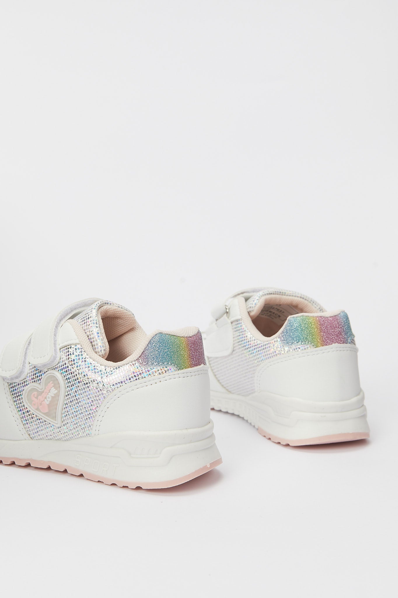 Redtag-Cream-Heart-Trim-Slim-Runner-Category:Shoes,-Colour:Cream,-Deals:New-In,-Filter:Girls-Footwear-(3-to-5-Yrs),-GIR-Trainers,-H1:FOO,-H2:GIR,-H3:TRN,-H4:CLT,-N/A,-New-In-GIR-FOO,-Non-Sale,-S23B,-Season:S23B,-Section:Girls-(0-to-14Yrs)-Girls-3 to 5 Years
