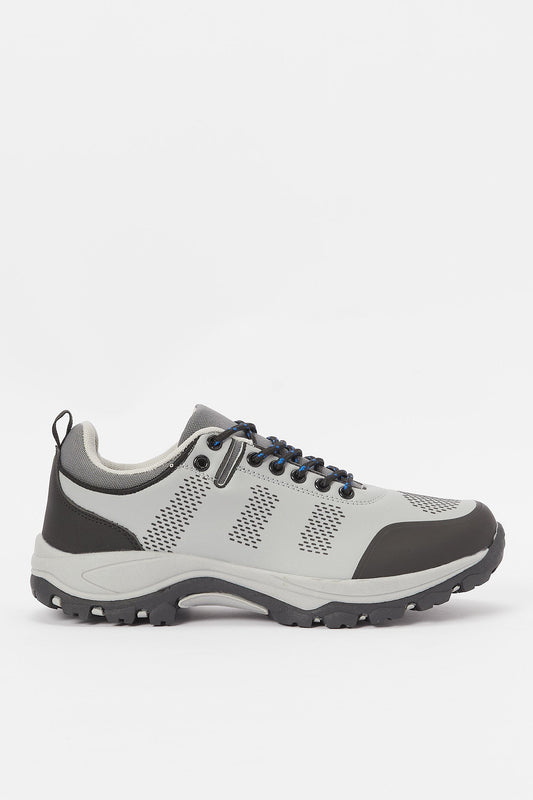 Redtag-Grey-Color-Block-Trekker-Category:Shoes,-Colour:Grey,-Deals:New-In,-Filter:Men's-Footwear,-H1:FOO,-H2:GEN,-H3:TRN,-H4:CLT,-Men-Trainers,-N/A,-New-In-Men-FOO,-Non-Sale,-S23B,-Season:S23B,-Section:Men-Men's-