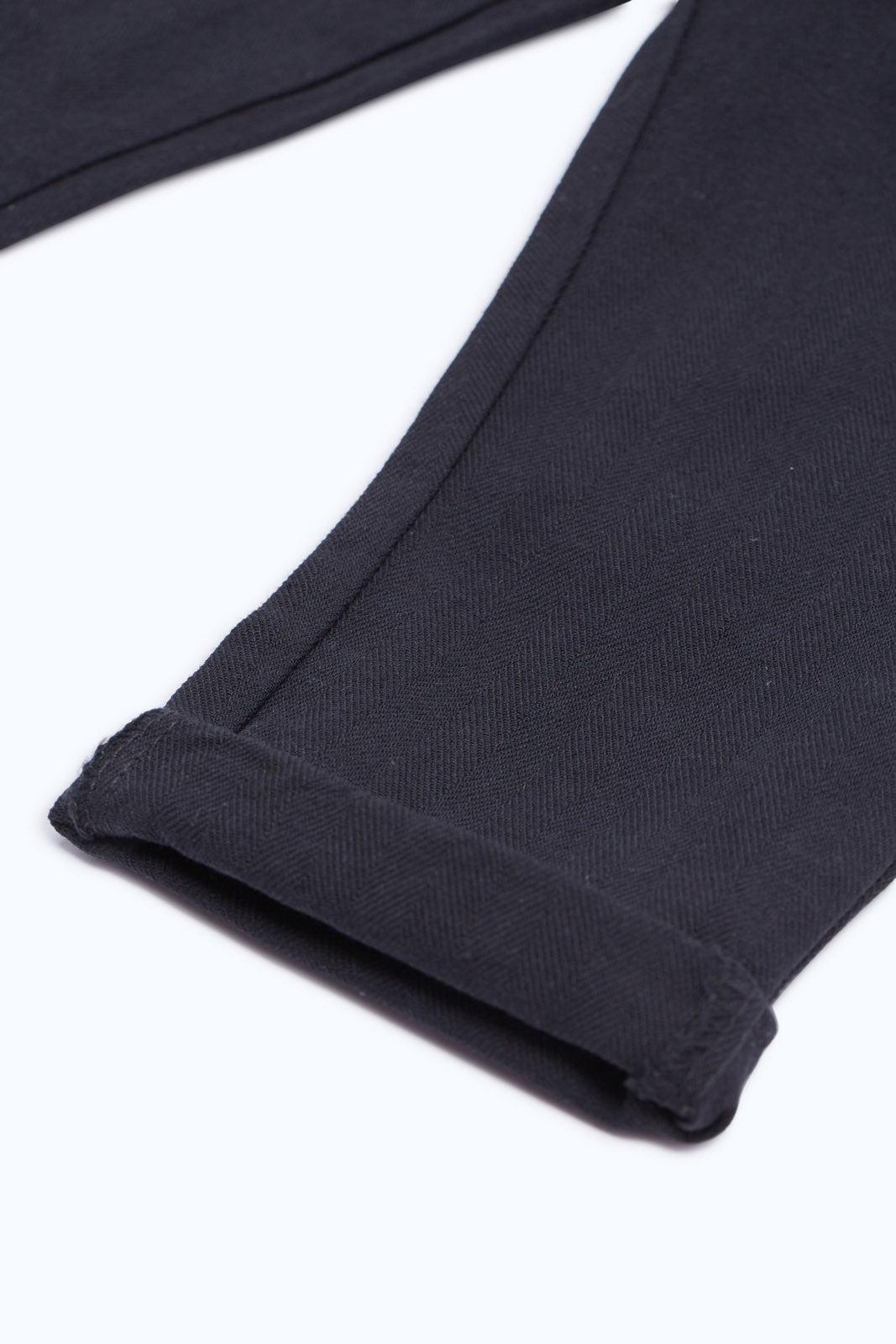 Redtag-Boys-Black-Herringbone-Trouser-Category:Trousers,-Colour:Black,-Deals:New-In,-Dept:Boys,-Filter:Infant-Boys-(3-to-24-Mths),-H1:KWR,-H2:INB,-H3:TRS,-H4:CTR,-INB-Trousers,-New-In-INB-APL,-Non-Sale,-RMD,-S23C,-Season:S23C,-Section:Boys-(0-to-14Yrs)-Infant-Boys-3 to 24 Months