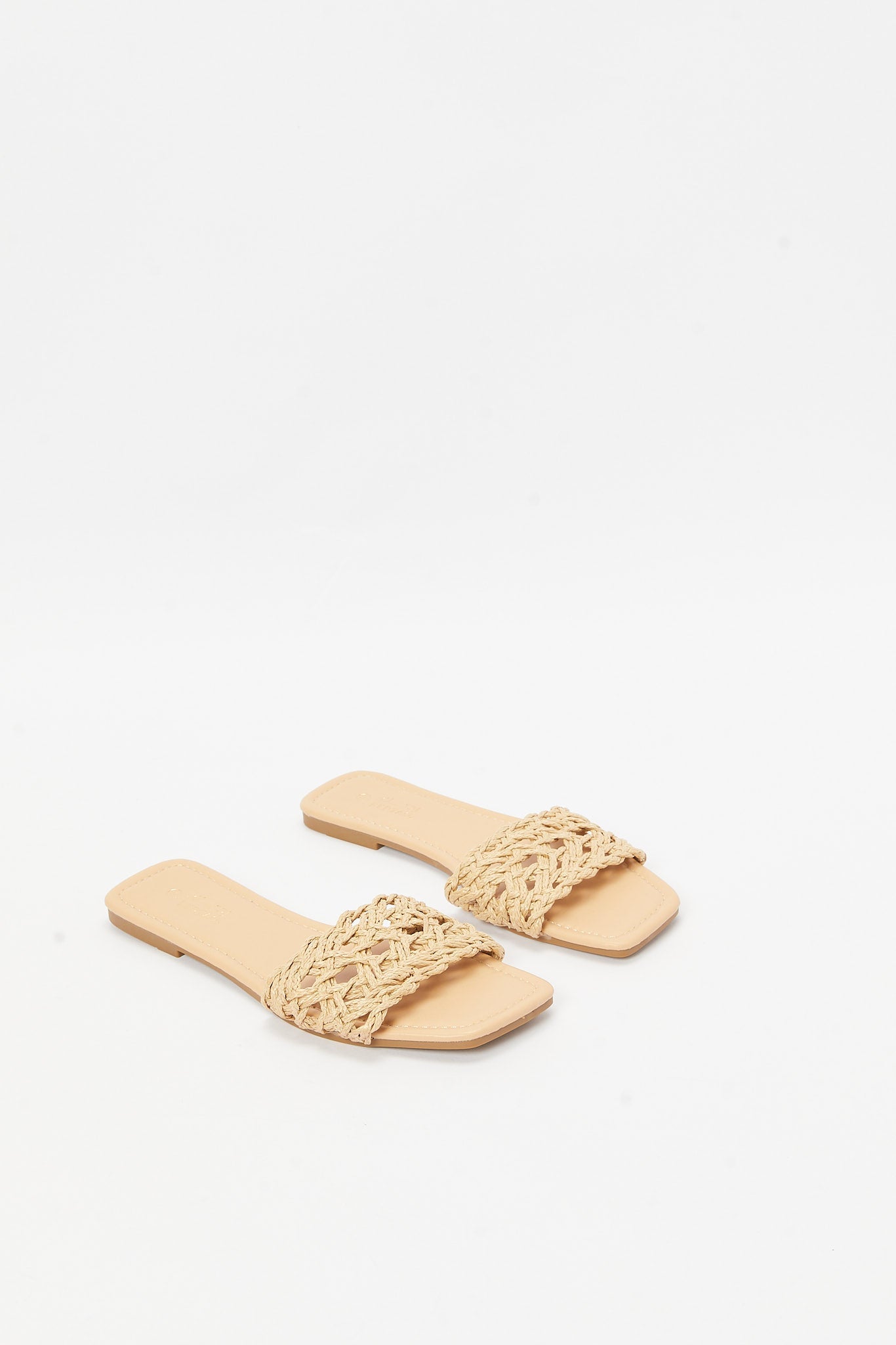 Redtag-Beige-Woven-Mule-Category:Shoes,-Colour:Beige,-Deals:New-In,-Filter:Women's-Footwear,-LEC-Sandals,-N/A,-New-In-Women-FOO,-Non-Sale,-S23B,-Section:Women-Women's-