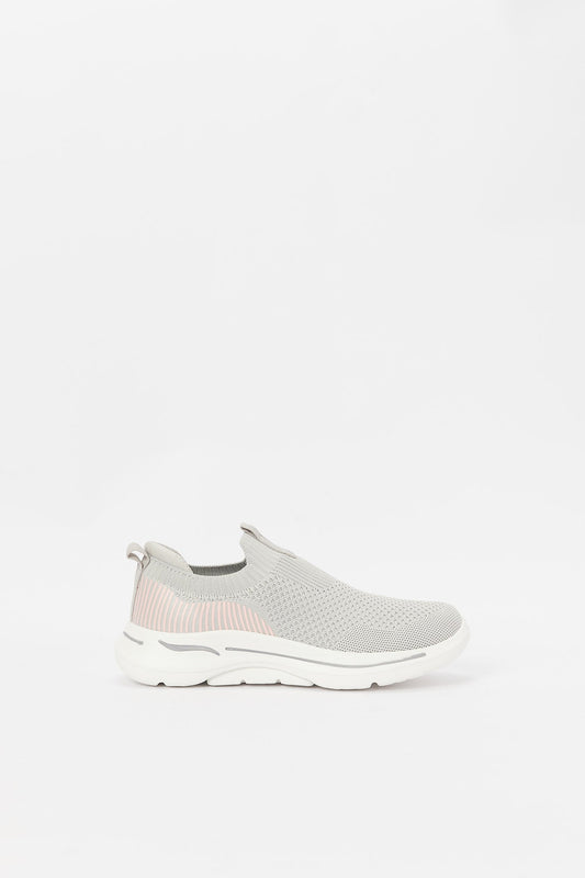 Redtag-Grey-Slip-On-Sneaker-Category:Shoes,-Colour:Grey,-Deals:New-In,-Filter:Women's-Footwear,-H1:FOO,-H2:LAD,-H3:TRN,-H4:CLT,-N/A,-New-In-Women-FOO,-Non-Sale,-S23B,-Season:S23B,-Section:Women,-Women-Trainers-Women's-