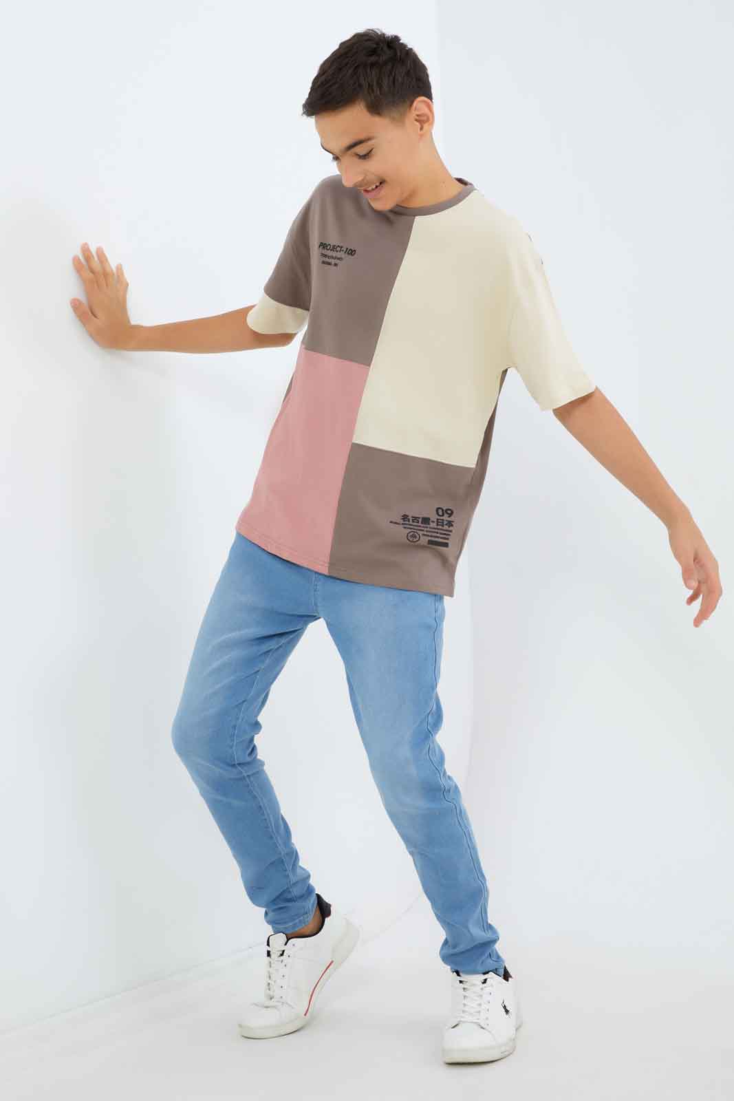 Redtag-Boys-Assorted-Oversize-Colorblock-Tee-BSR-T-Shirts,-Category:T-Shirts,-Colour:Assorted,-Deals:New-In,-Dept:Boys,-Filter:Senior-Boys-(8-to-14-Yrs),-New-In-BSR-APL,-Non-Sale,-S23B,-Section:Boys-(0-to-14Yrs)-Senior-Boys-9 to 14 Years
