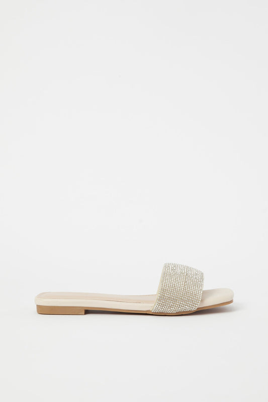 Redtag-Natural-Embellished-Mule-Category:Shoes,-Colour:Beige,-Deals:New-In,-Filter:Women's-Footwear,-H1:FOO,-H2:LAD,-H3:SAF,-H4:SAN,-LEC-Sandals,-New-In-Women-FOO,-Non-Sale,-Promo:,-RMD,-S23B,-Season:S23B,-Section:Women-Women's-