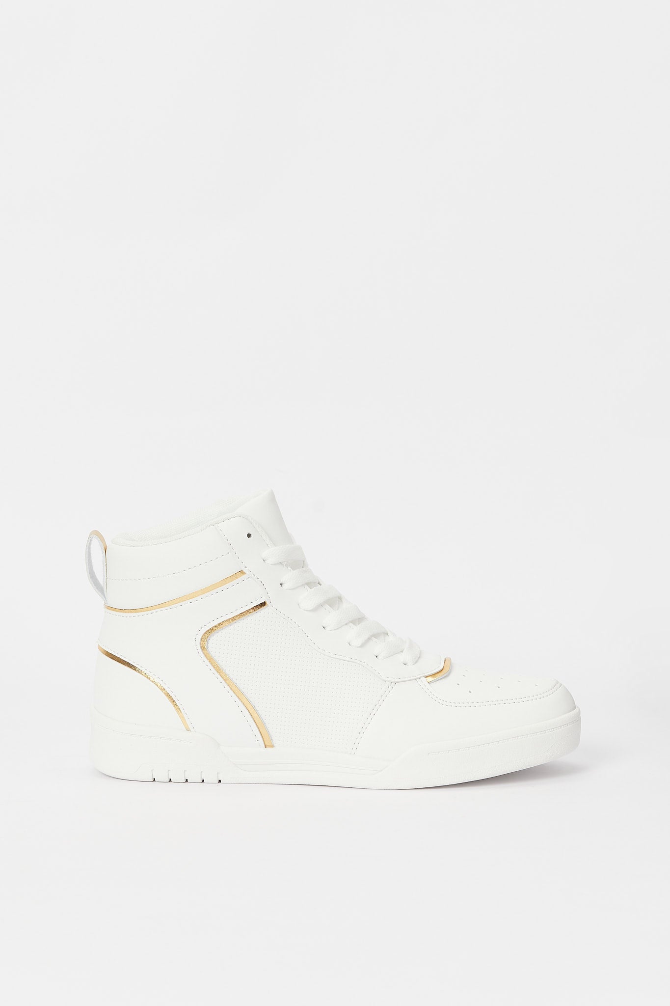 Redtag-White-Hightop-Category:Shoes,-Colour:White,-Deals:New-In,-Filter:Women's-Footwear,-H1:FOO,-H2:LAD,-H3:TRN,-H4:CLT,-N/A,-New-In-Women-FOO,-Non-Sale,-S23B,-Season:S23B,-Section:Women,-Women-Trainers-Women's-