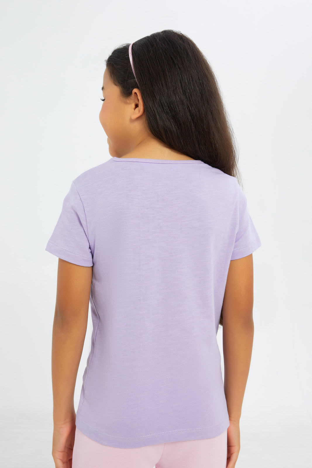 Redtag-Girls-Beige-/Lilac-2-Pack-T-Shirt-Category:T-Shirts,-Colour:Assorted,-Deals:4-FOR-90,-Deals:New-In,-Dept:Girls,-Filter:Girls-(2-to-8-Yrs),-GIR-T-Shirts,-H1:KWR,-H2:GIR,-H3:TSH,-H4:CAT,-New-In-GIR-APL,-Non-Sale,-S23B,-Season:S23B,-Section:Girls-(0-to-14Yrs)-Girls-2 to 8 Years