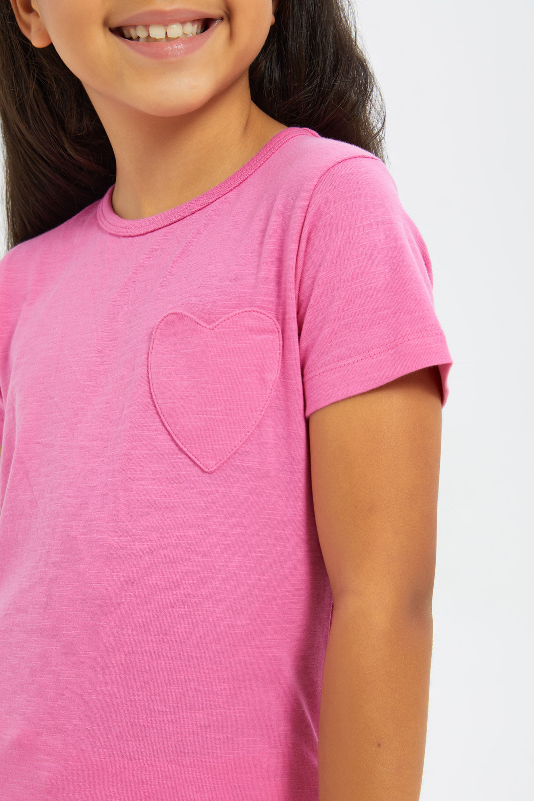 Redtag-Girls-Mint/Fuschia-2-Pack-T-Shirt-Category:T-Shirts,-Colour:Assorted,-Deals:4-FOR-90,-Deals:New-In,-Dept:Girls,-Filter:Girls-(2-to-8-Yrs),-GIR-T-Shirts,-H1:KWR,-H2:GIR,-H3:TSH,-H4:CAT,-New-In-GIR-APL,-Non-Sale,-S23B,-Season:S23B,-Section:Girls-(0-to-14Yrs)-Girls-2 to 8 Years