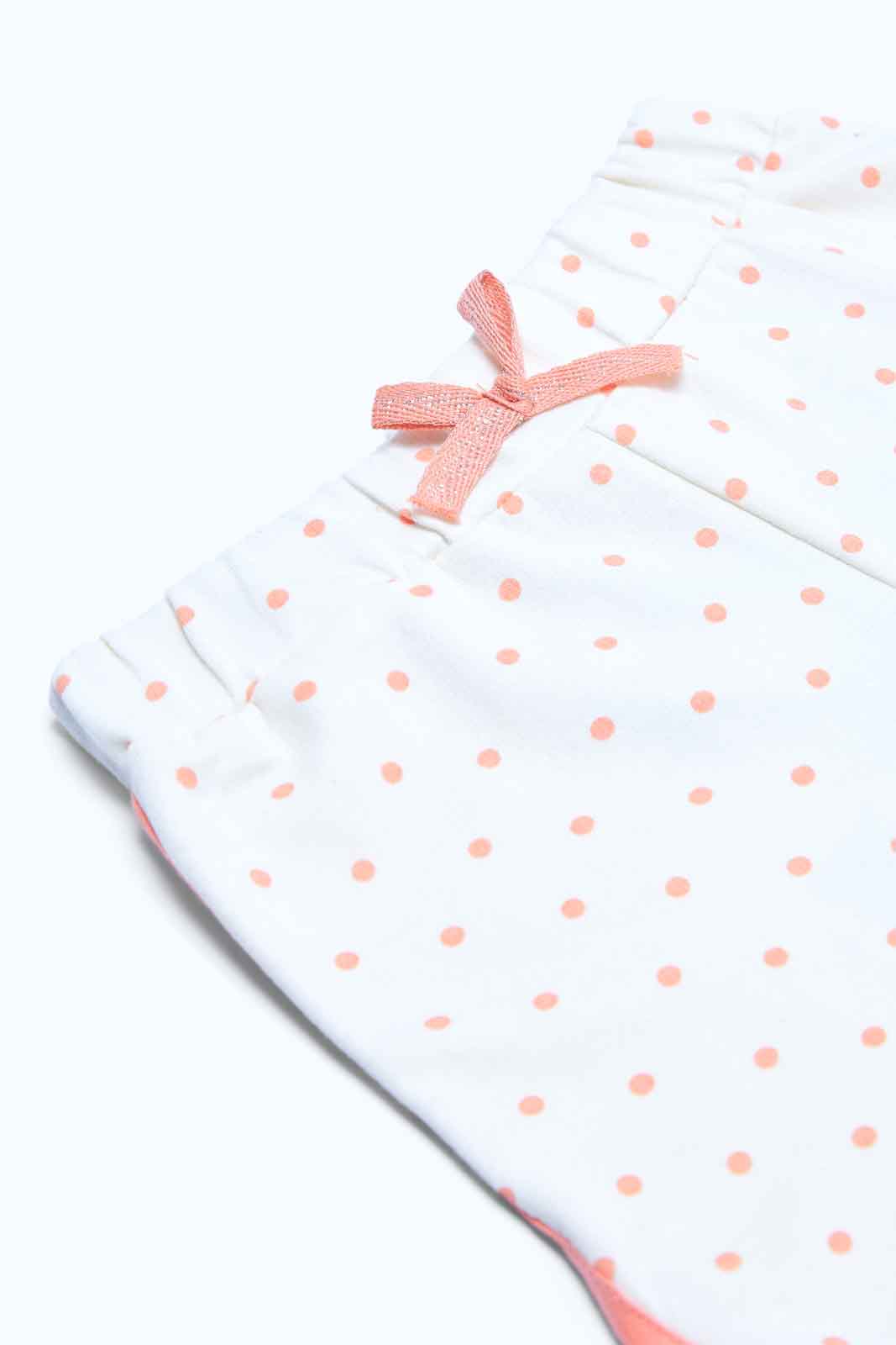Redtag-Girls-White-Marie-Print-Shorts-Category:Shorts,-Colour:White,-Deals:2-FOR-37,-Deals:New-In,-Dept:Girls,-Filter:Infant-Girls-(3-to-24-Mths),-ING-Shorts,-MQN,-New-In-ING-APL,-Non-Sale,-S23B,-Section:Girls-(0-to-14Yrs),-TBL-Infant-Girls-3 to 24 Months