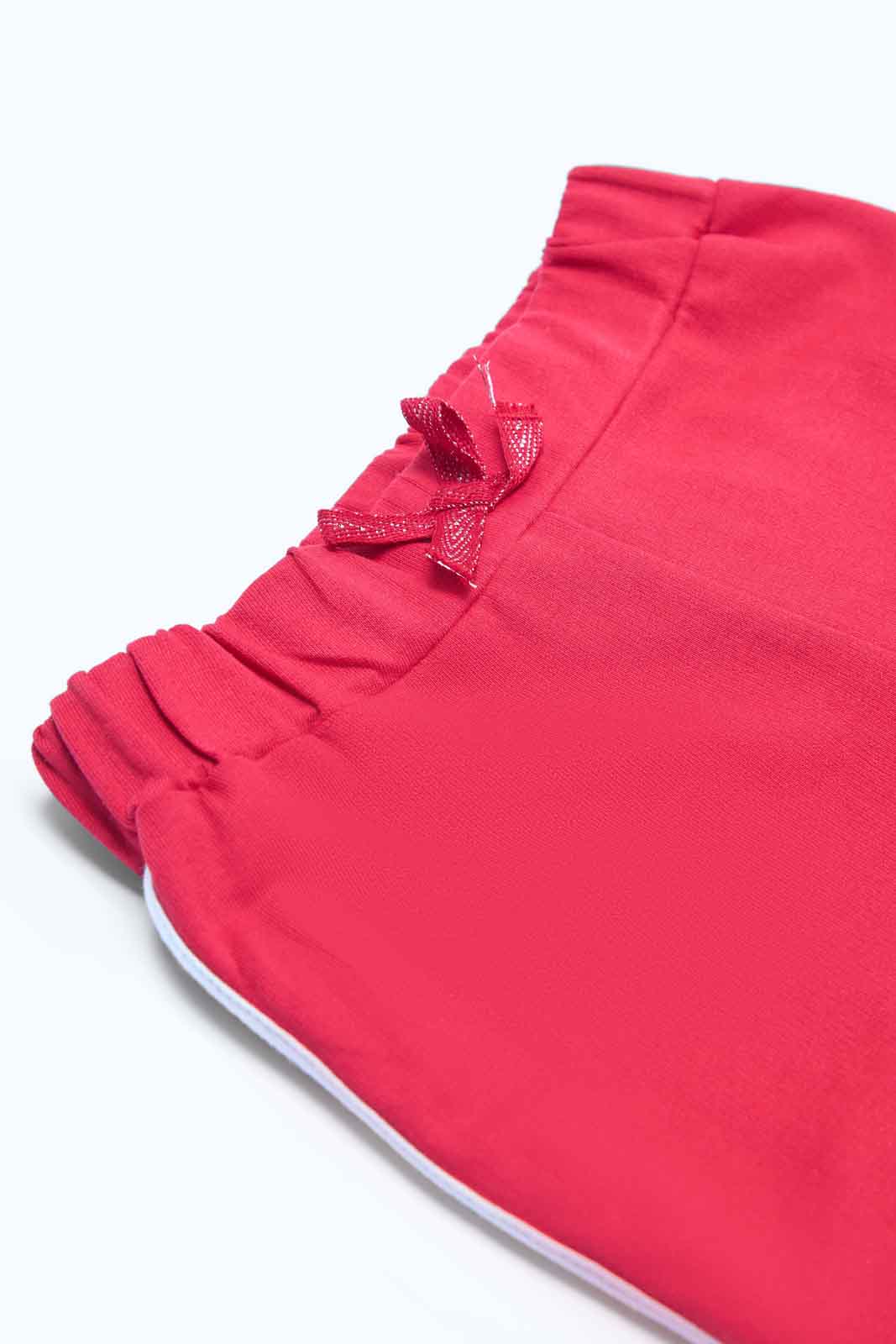 Redtag-Girls-Red-Mini-Print-Shorts-Category:Shorts,-Colour:Red,-Deals:2-FOR-37,-Deals:New-In,-Dept:Girls,-Filter:Infant-Girls-(3-to-24-Mths),-ING-Shorts,-MQN,-New-In-ING-APL,-Non-Sale,-S23B,-Section:Girls-(0-to-14Yrs),-TBL-Infant-Girls-3 to 24 Months